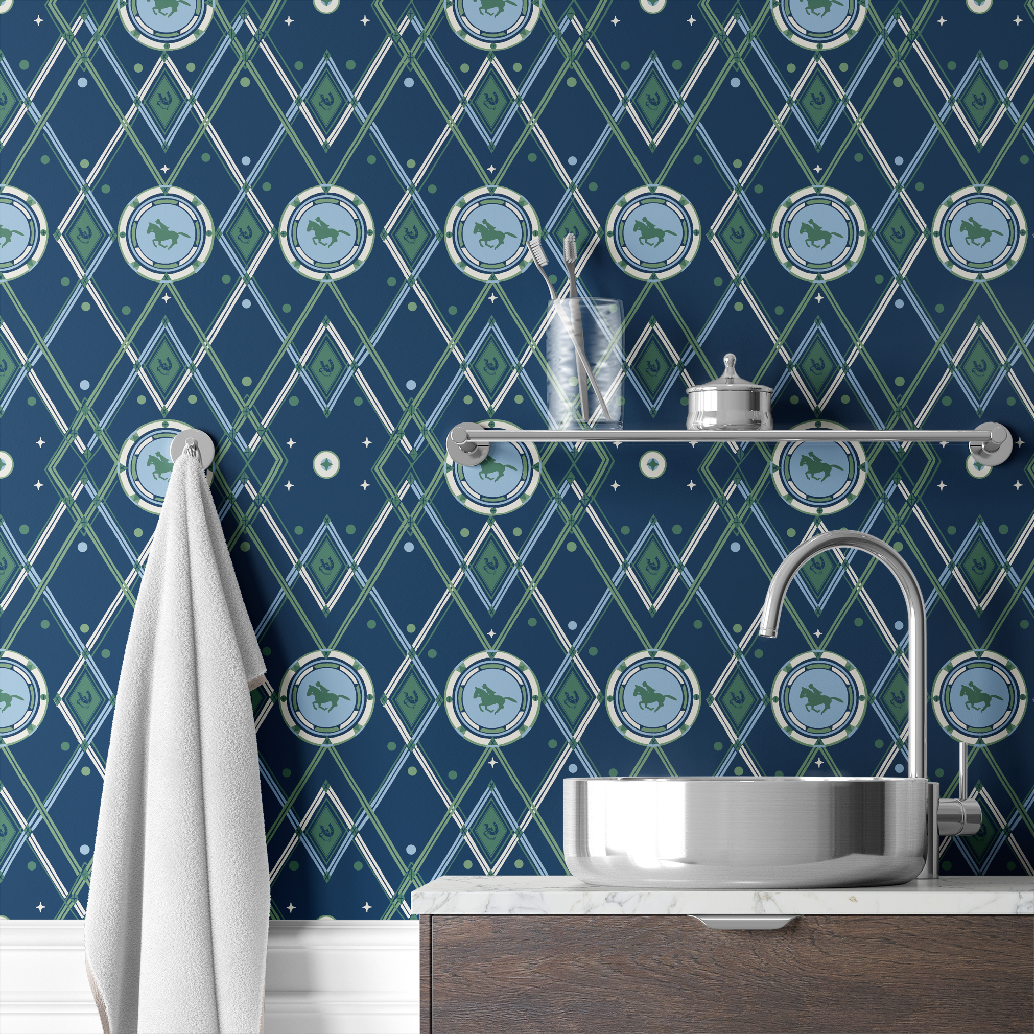  wallpaper bath mockup