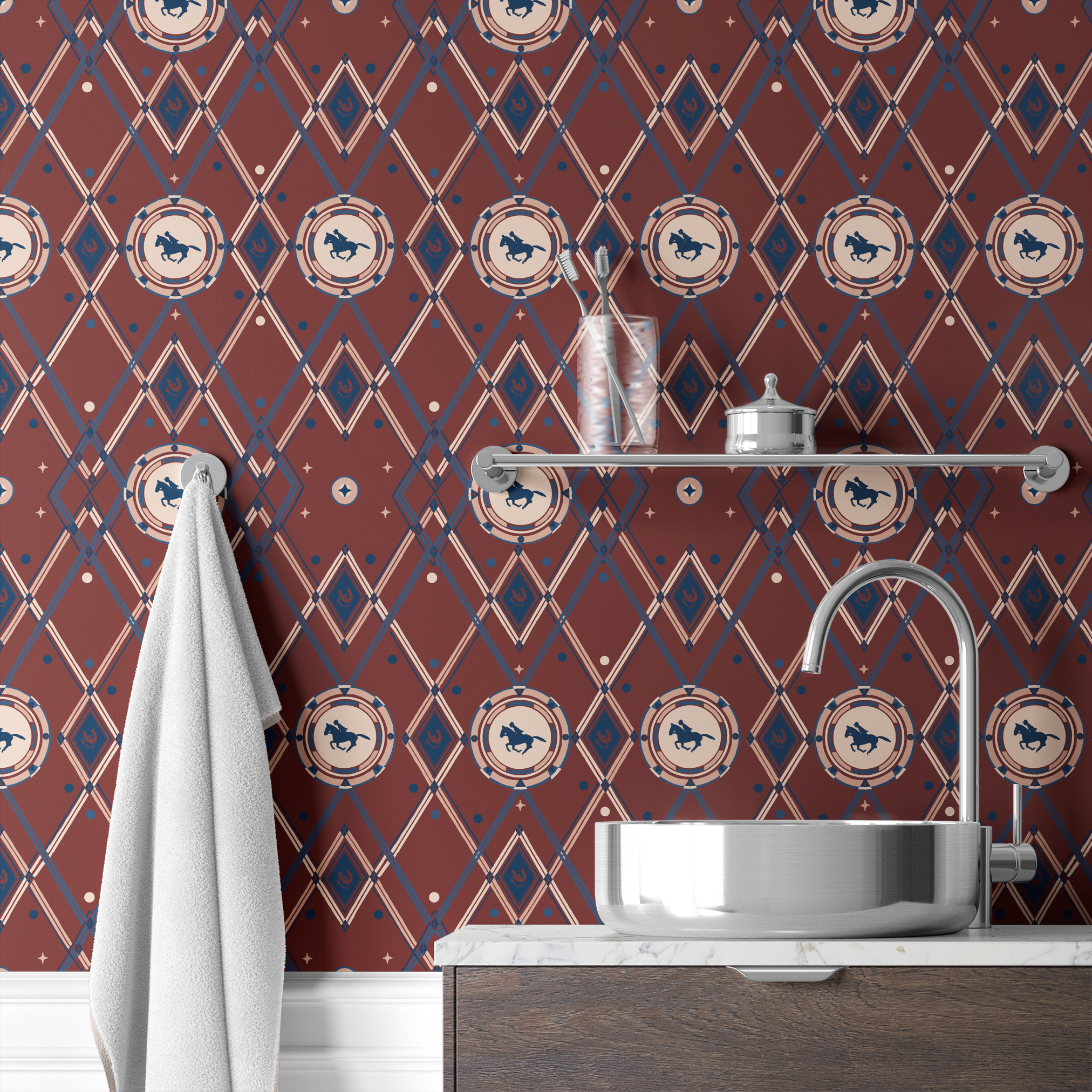  wallpaper bath mockup