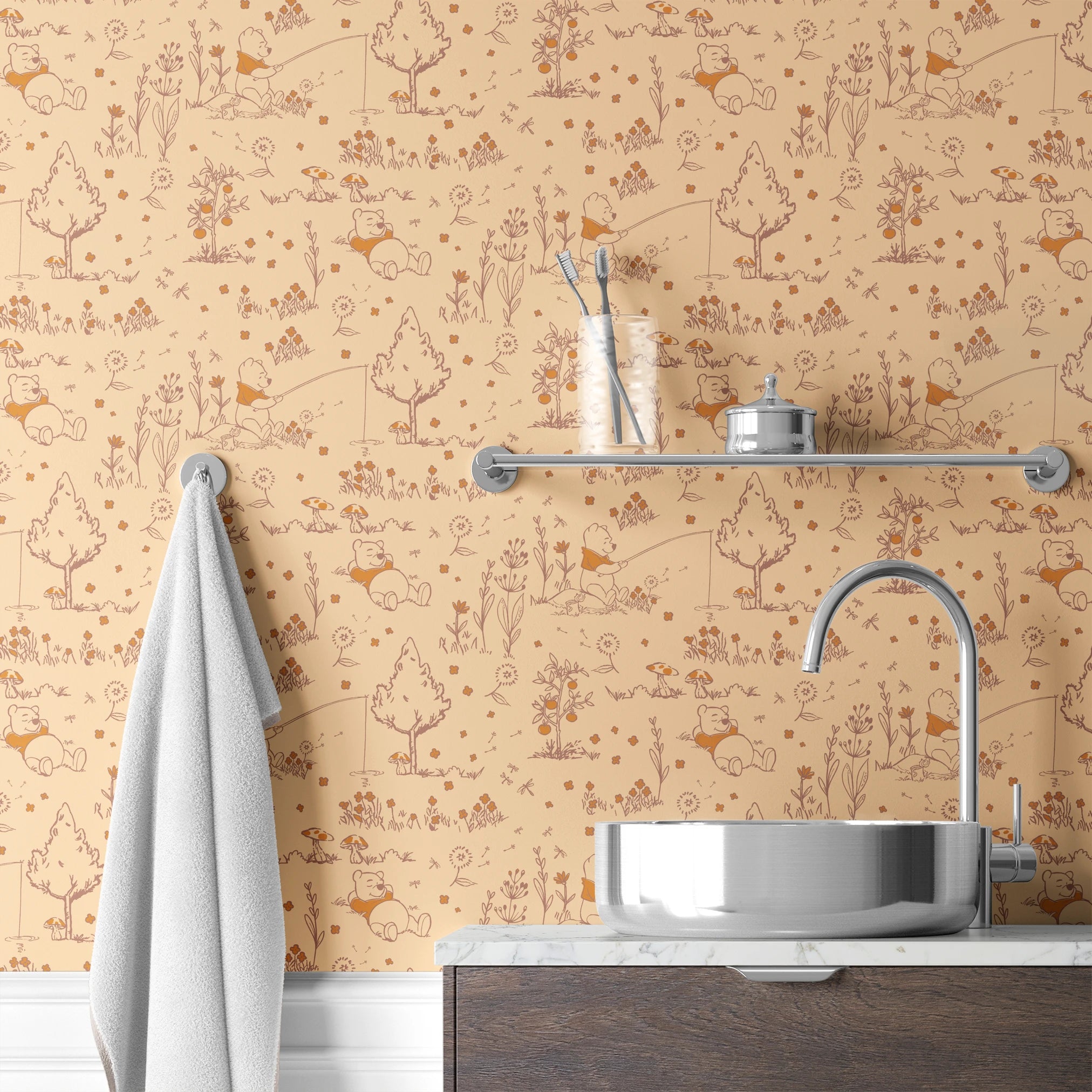  wallpaper bath mockup