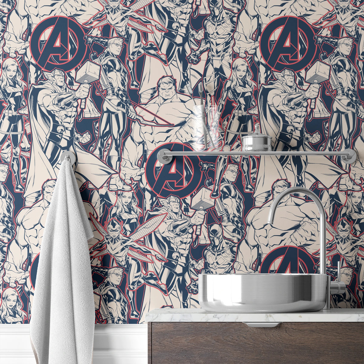  wallpaper bath mockup