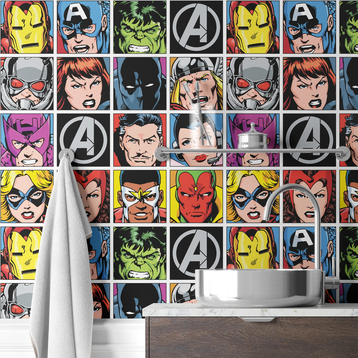  wallpaper bath mockup