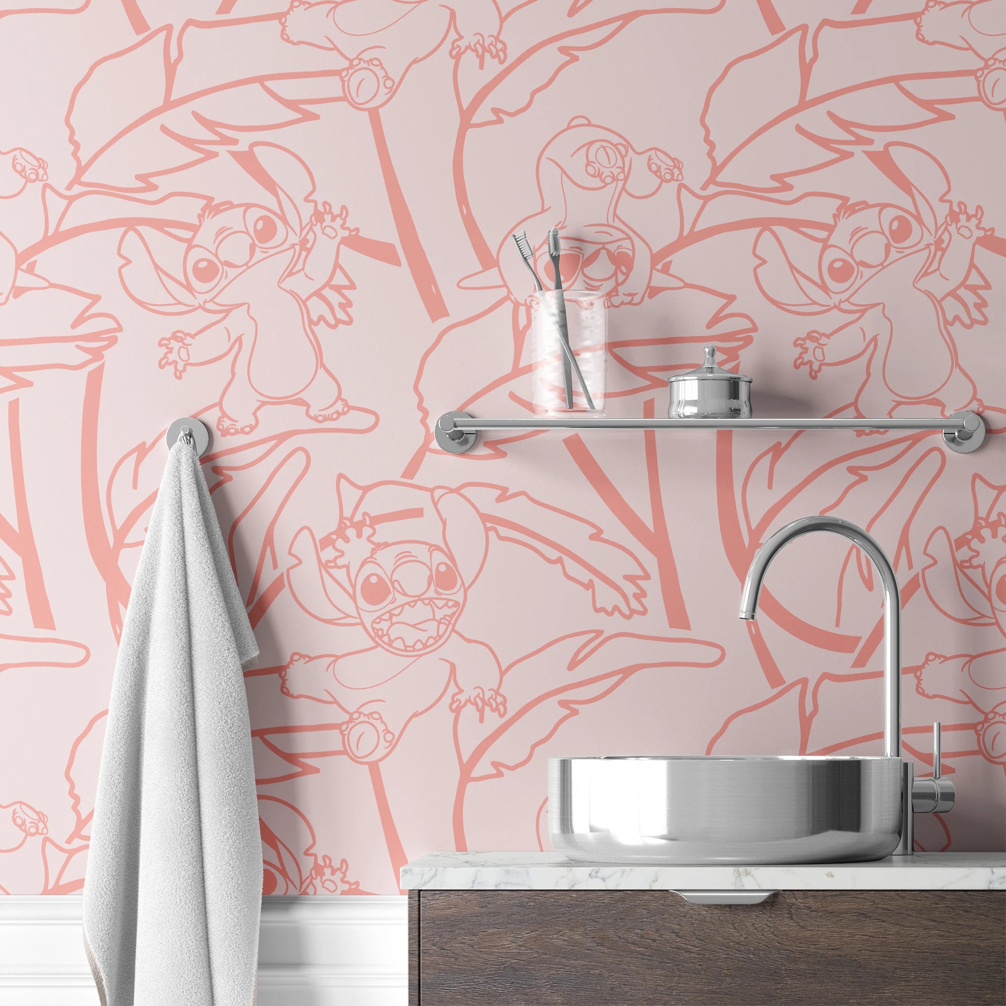  wallpaper bath mockup