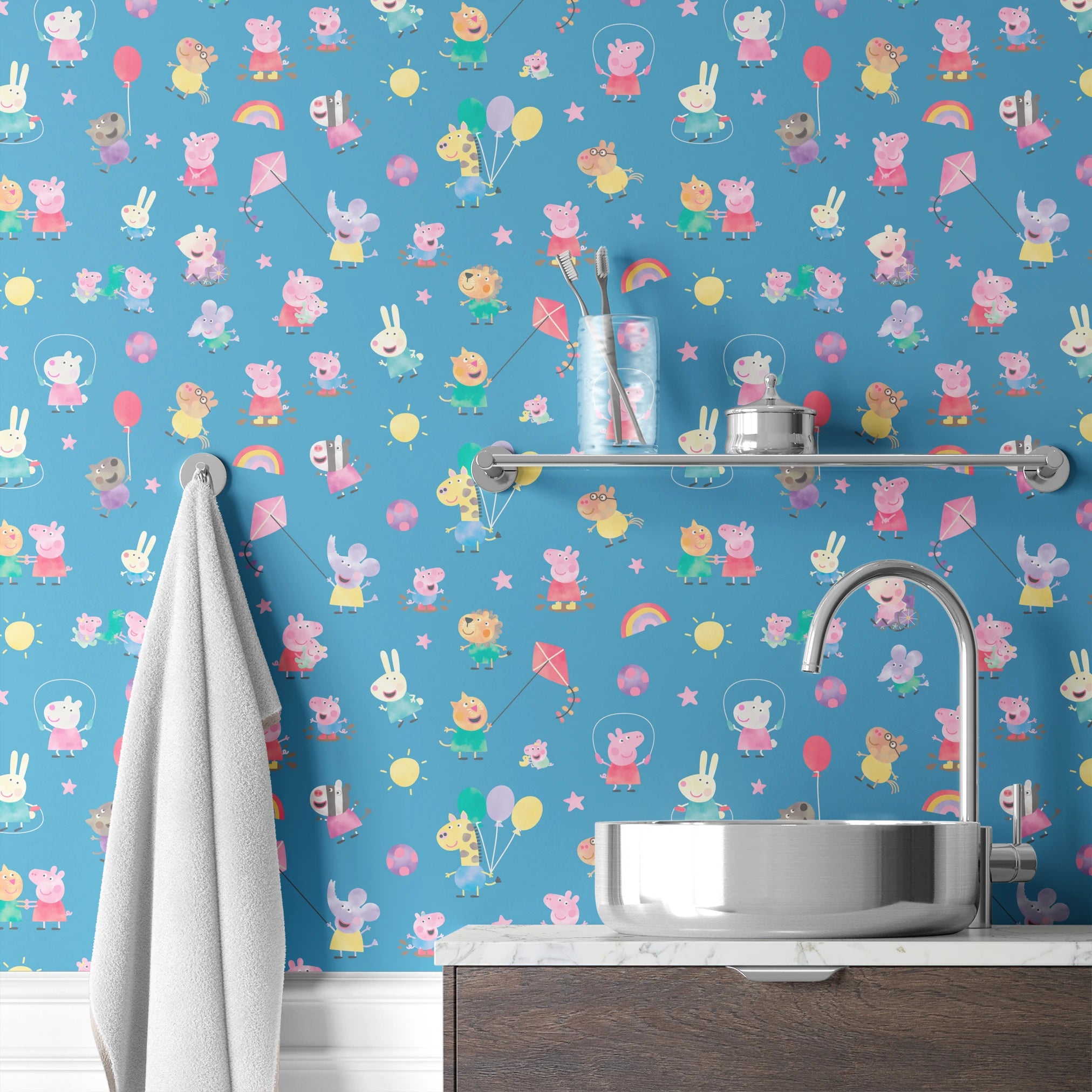  wallpaper bath mockup