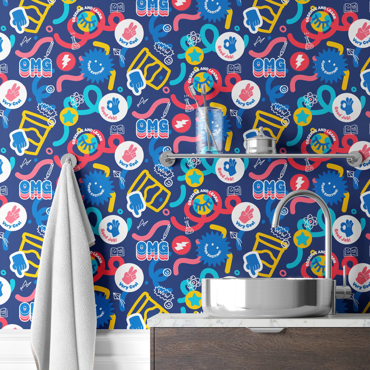 Hasbro Play-Doh Observe and Learn on Navy Wallpaper