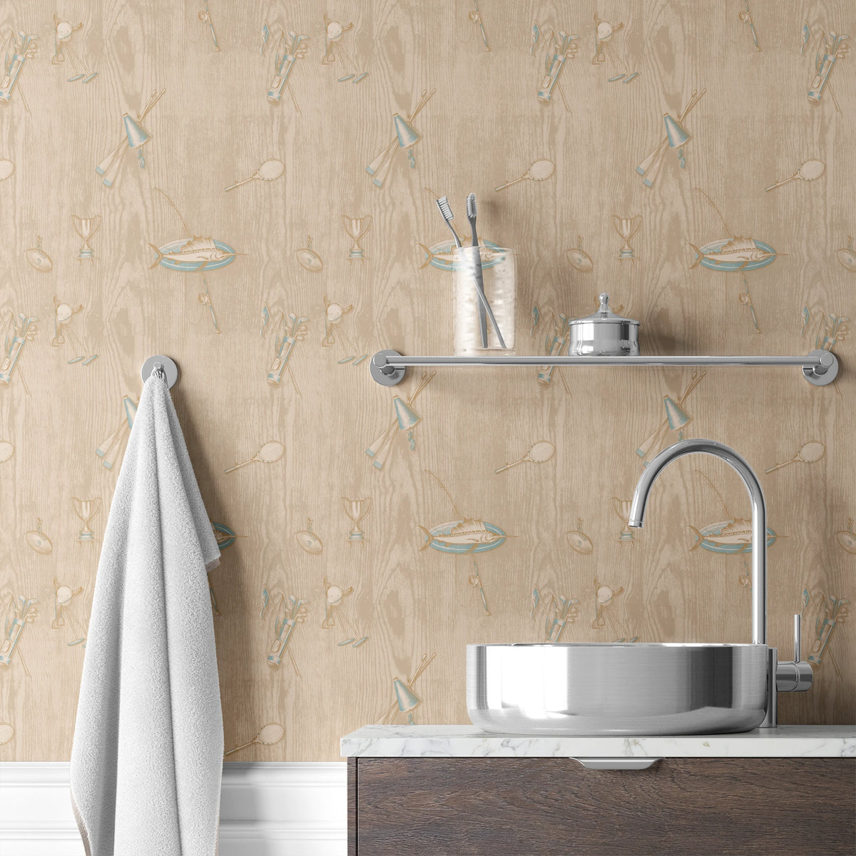 Deren on Mineral Wallpaper