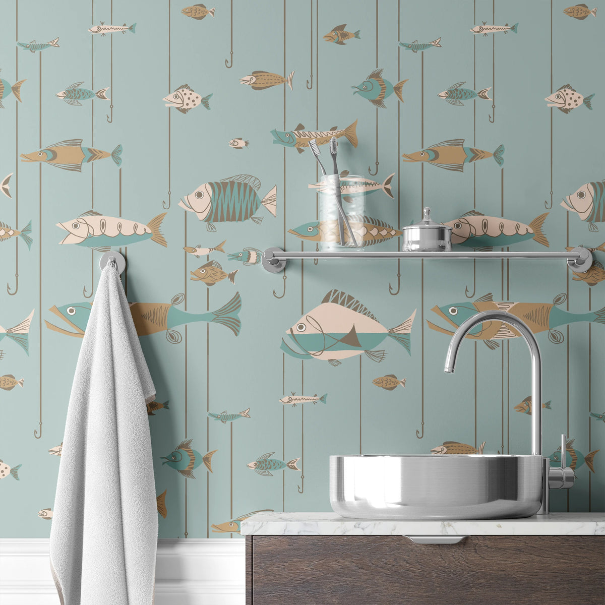 Brooks on Mineral Wallpaper