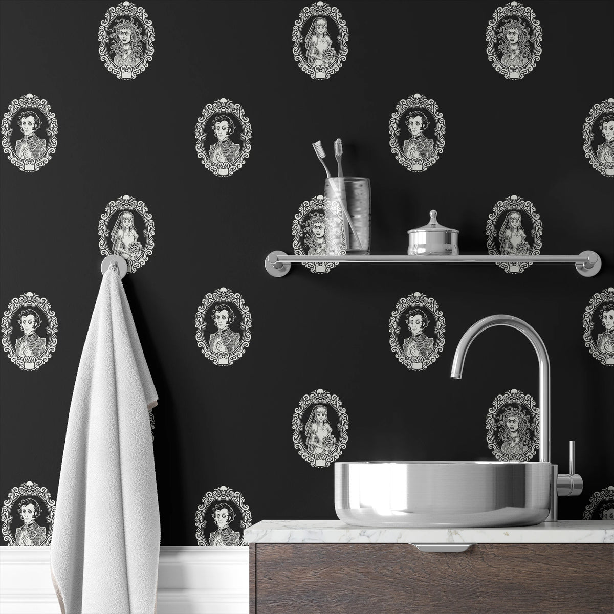 Disney Haunted Mansion Creepy Cameo Portraits Wallpaper