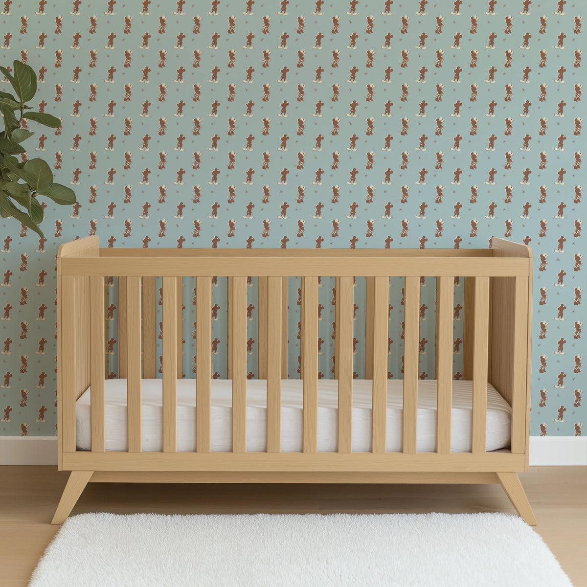 Disney Mickey Mouse and Minnie Mouse Silhoutees on Blue Wallpaper