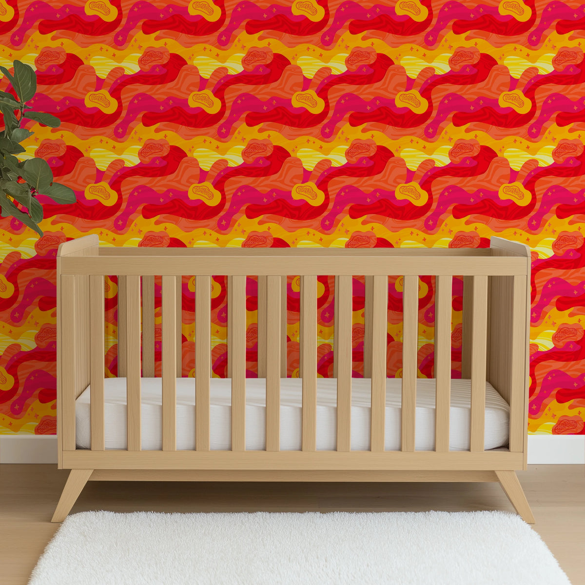 Hasbro Play-Doh Retro Clouds in Lava Wallpaper
