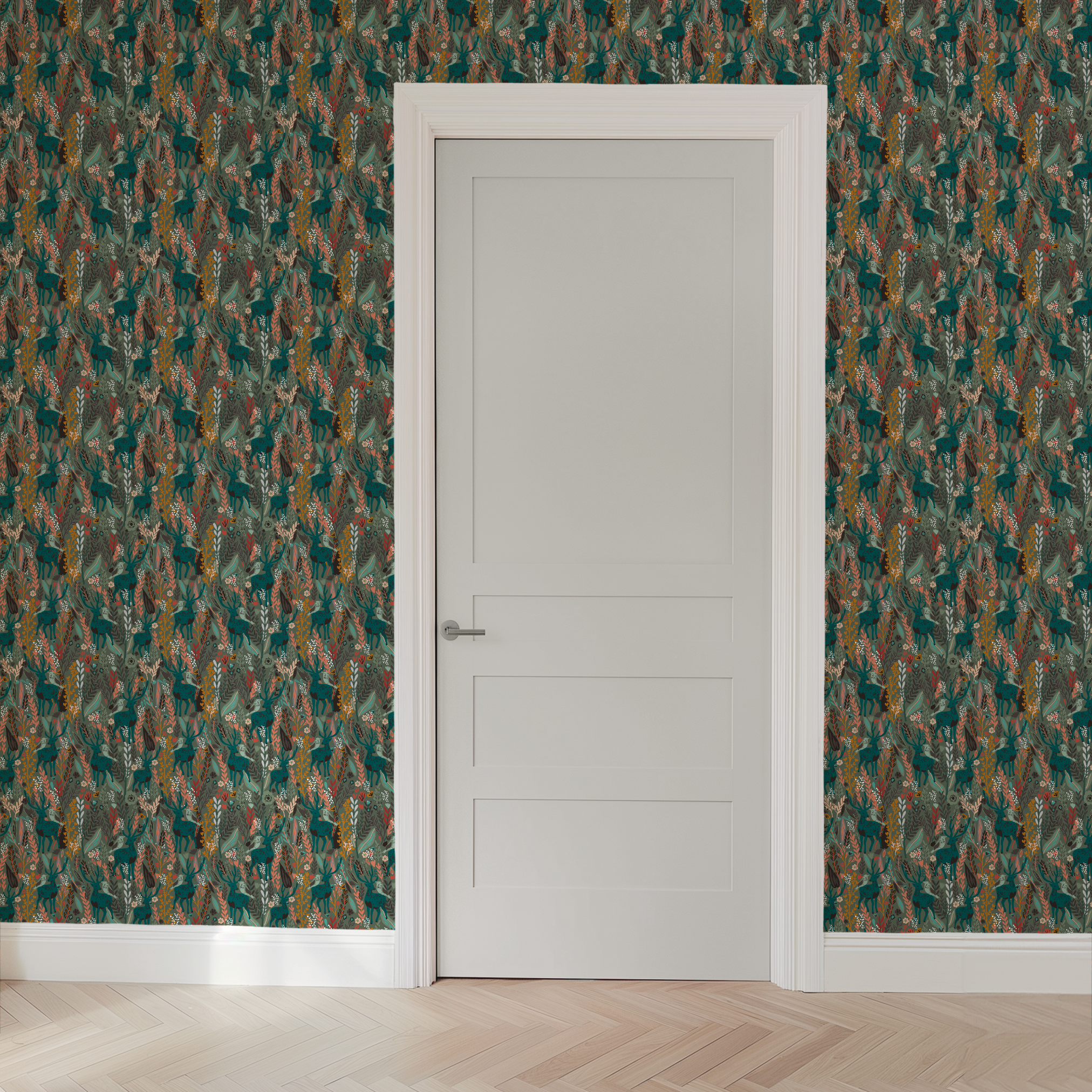  wallpaper door mockup