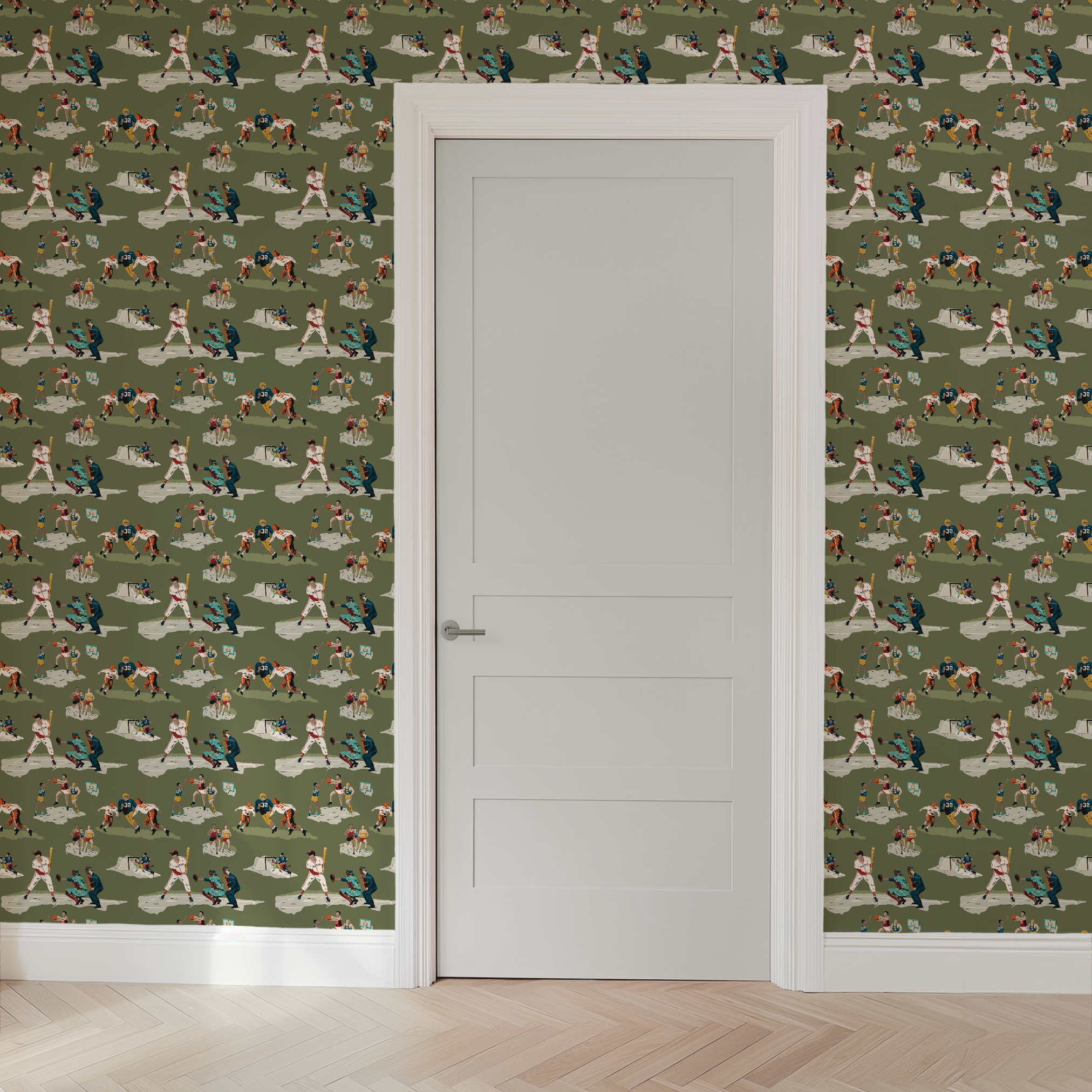 wallpaper door mockup