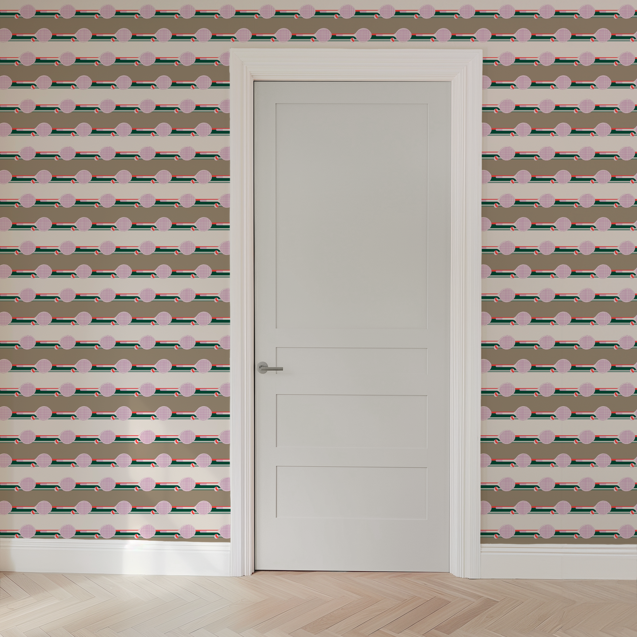 wallpaper door mockup