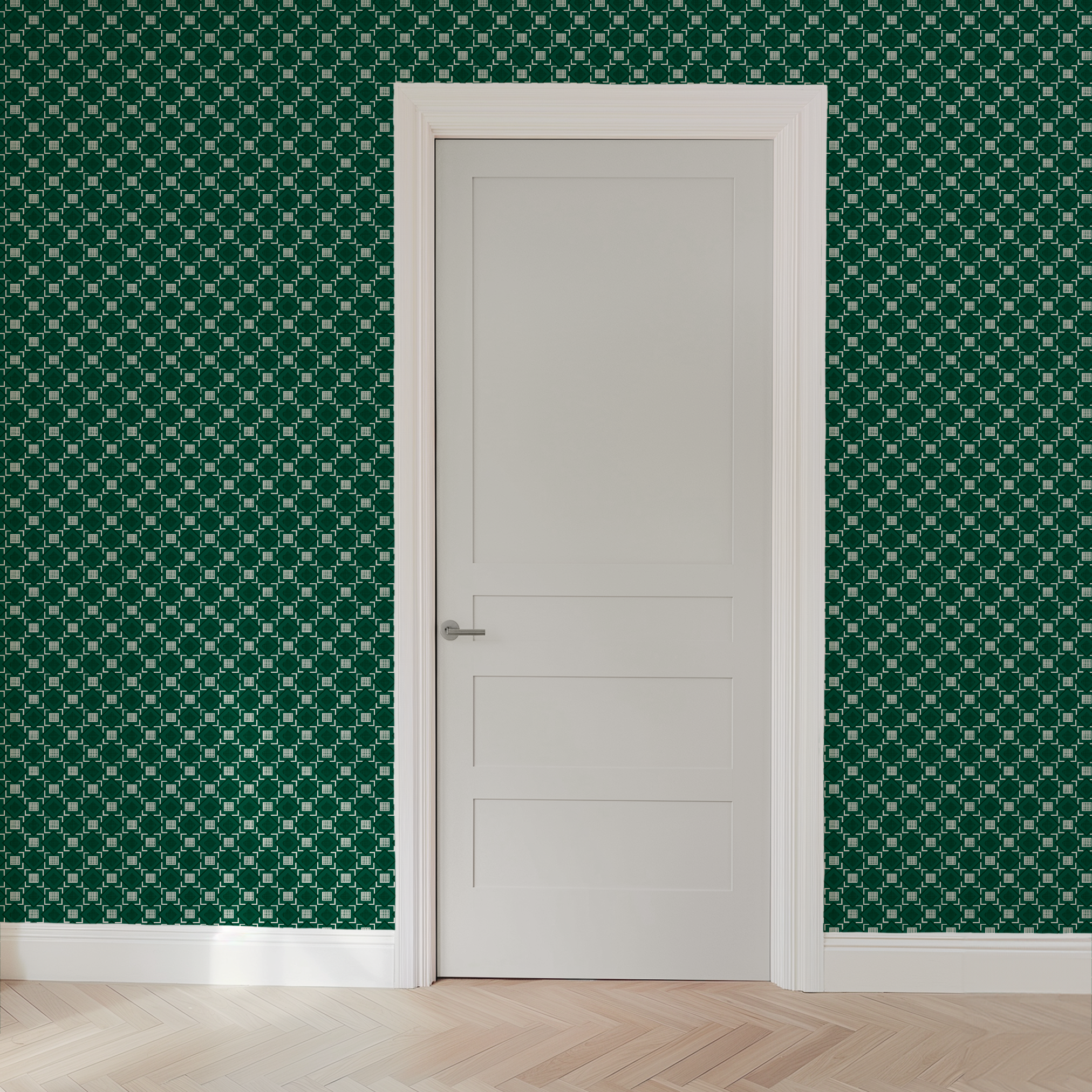 wallpaper door mockup