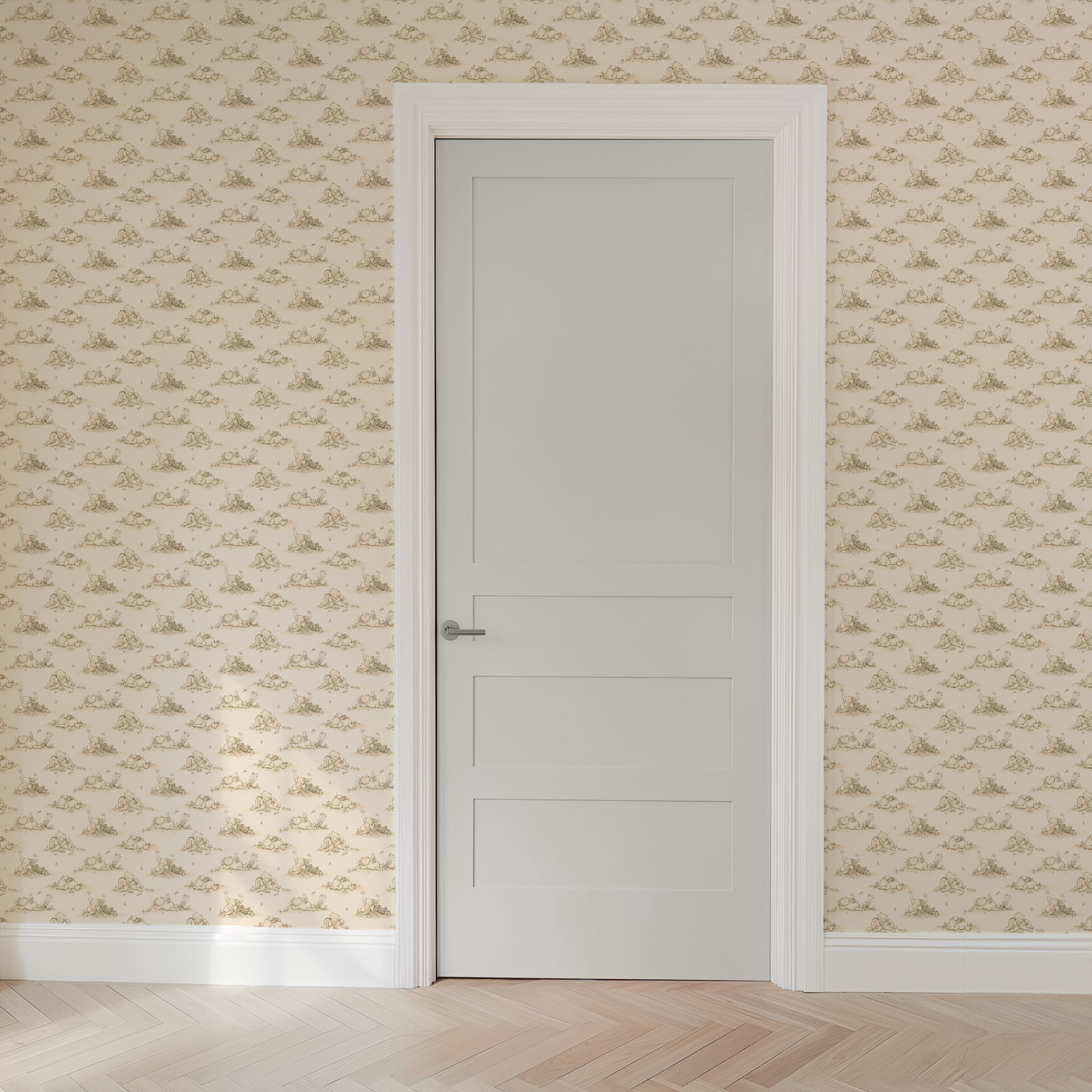  wallpaper door mockup