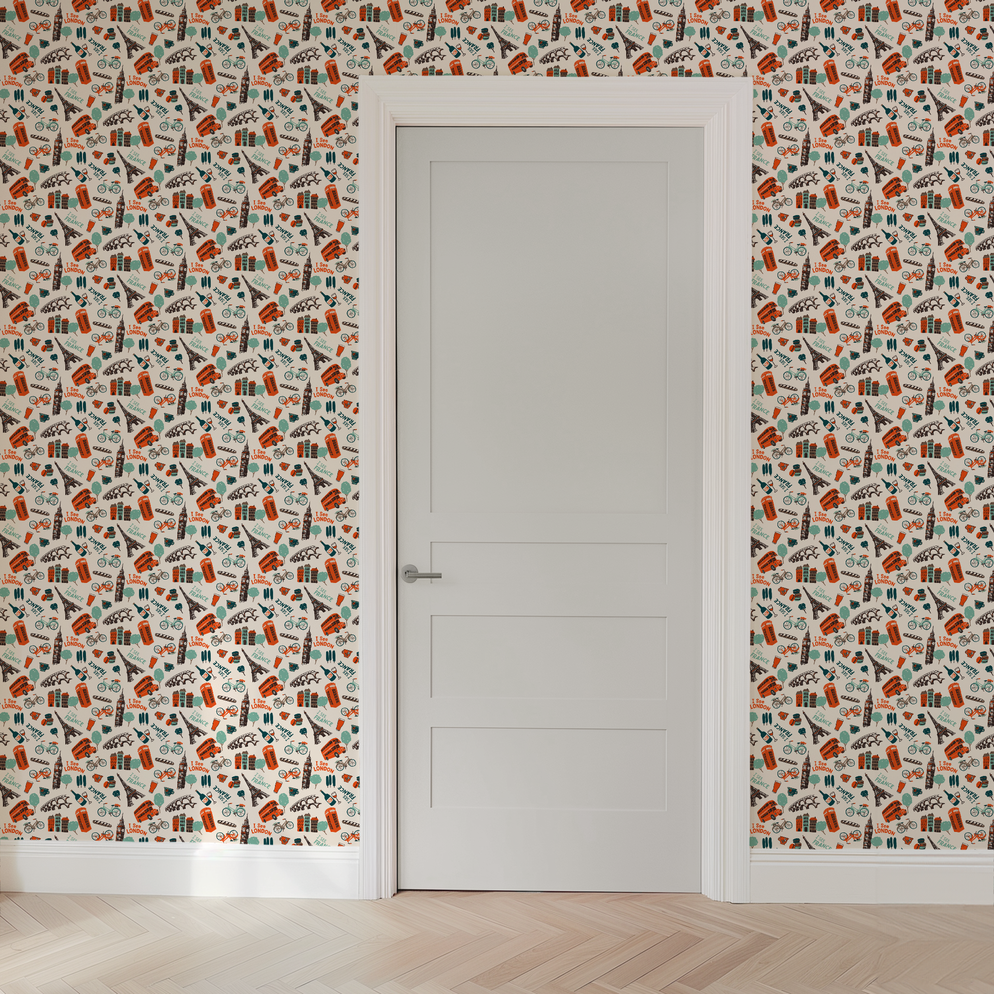  wallpaper door mockup