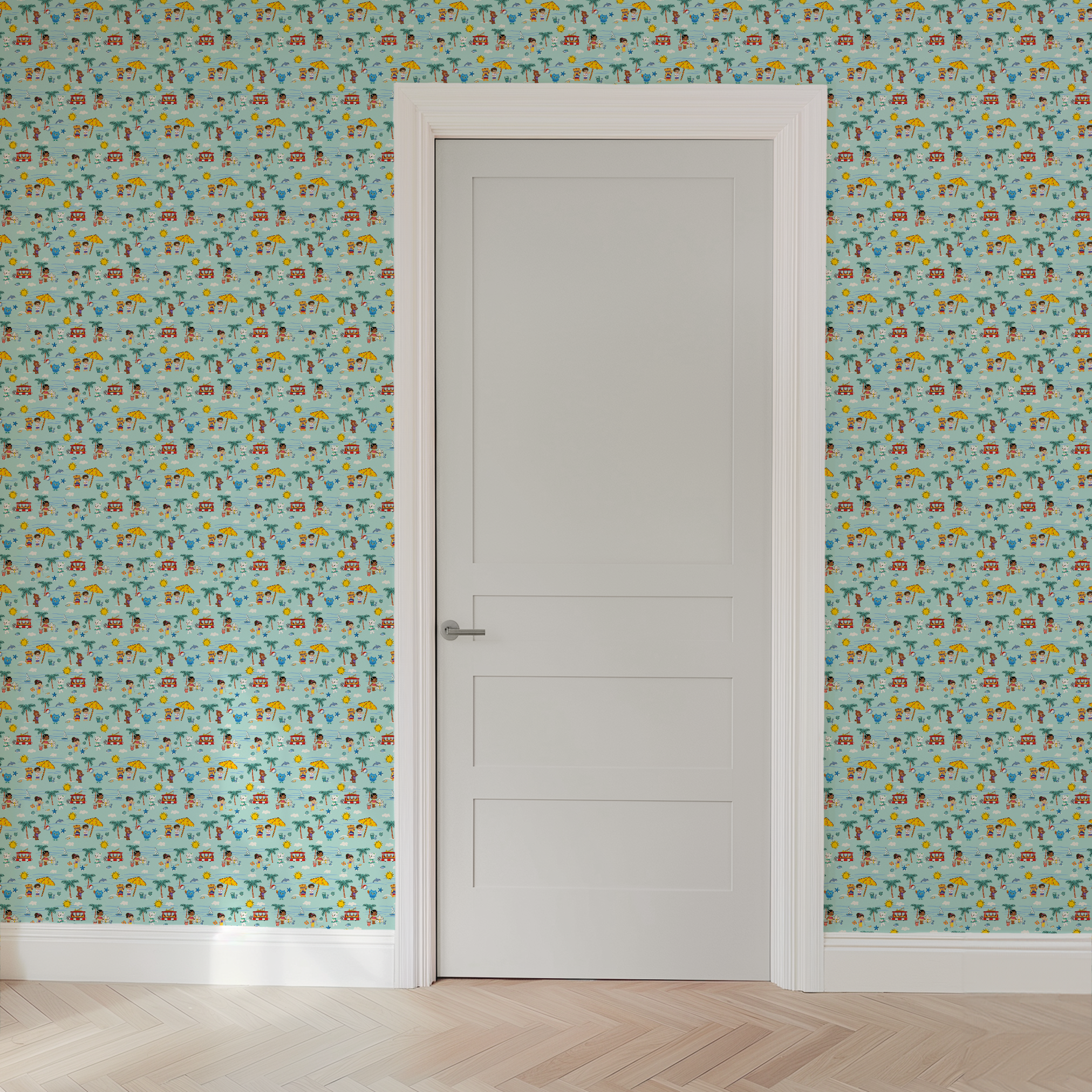  wallpaper door mockup