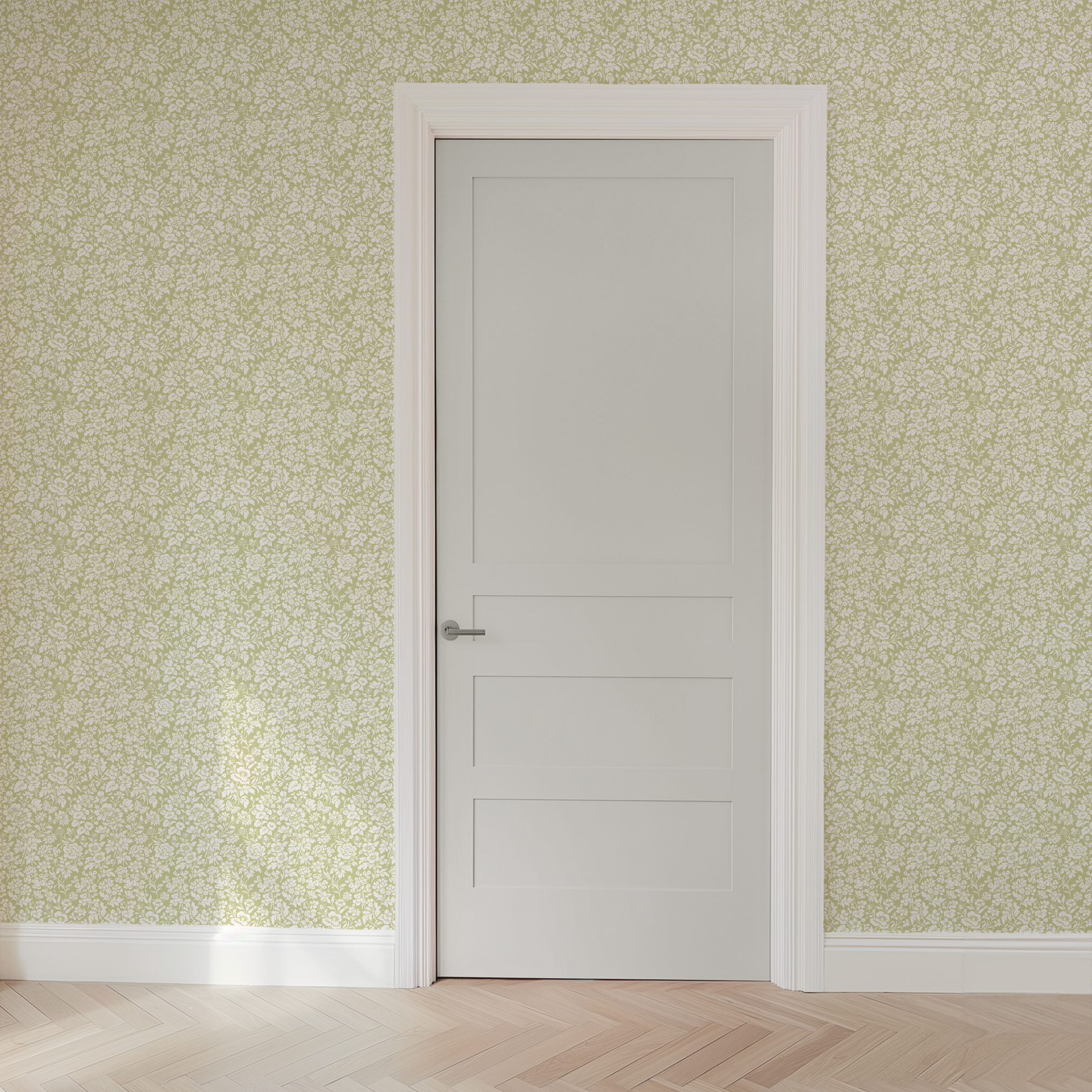wallpaper door mockup