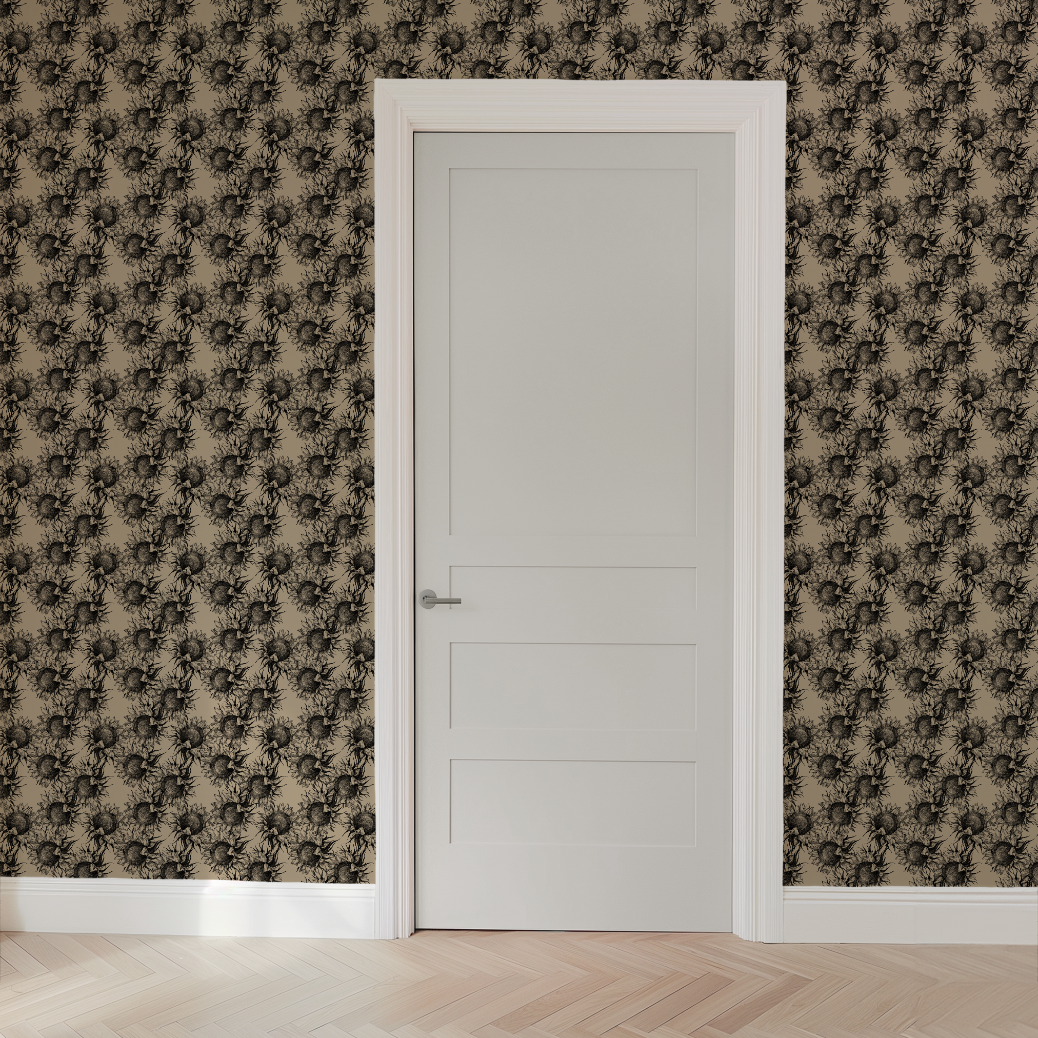 wallpaper door mockup