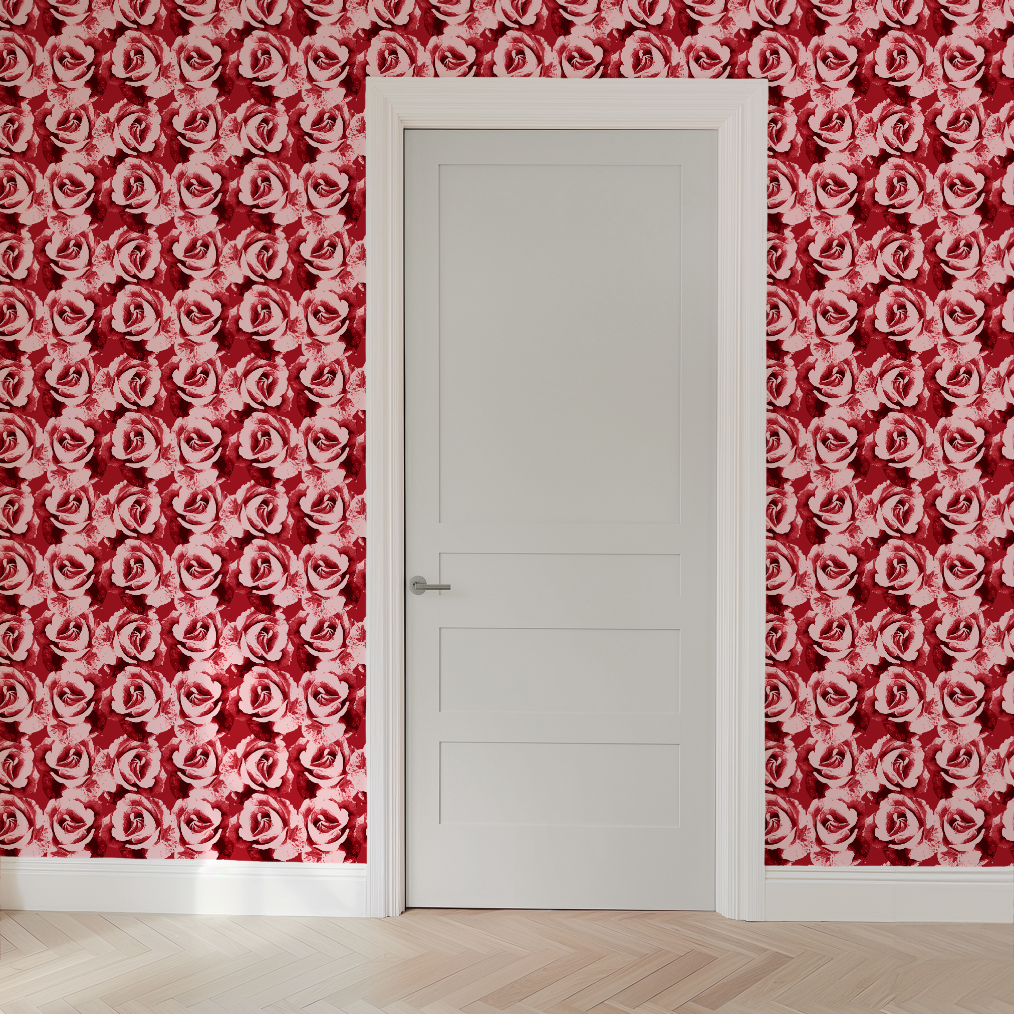 wallpaper door mockup