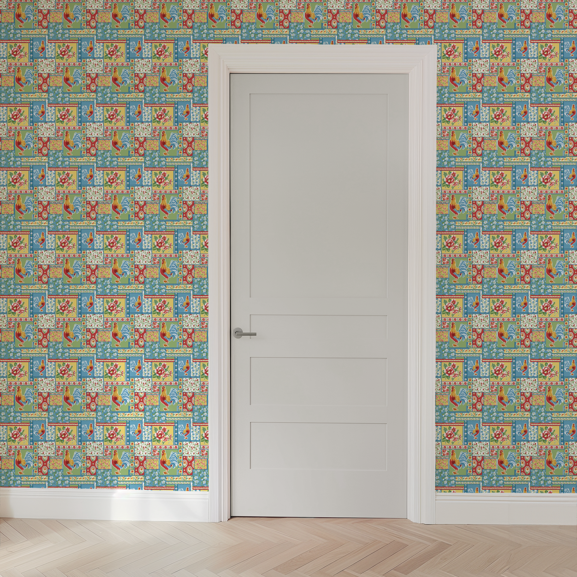 wallpaper door mockup