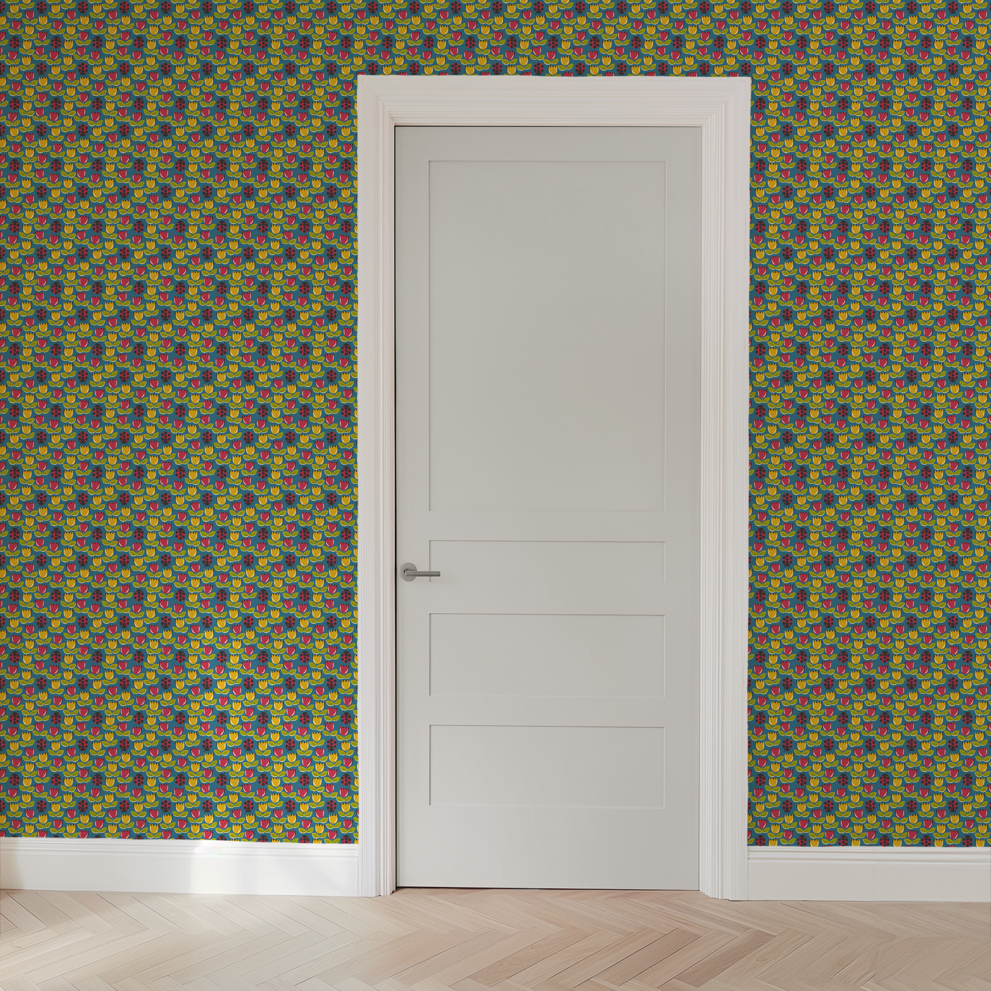wallpaper door mockup