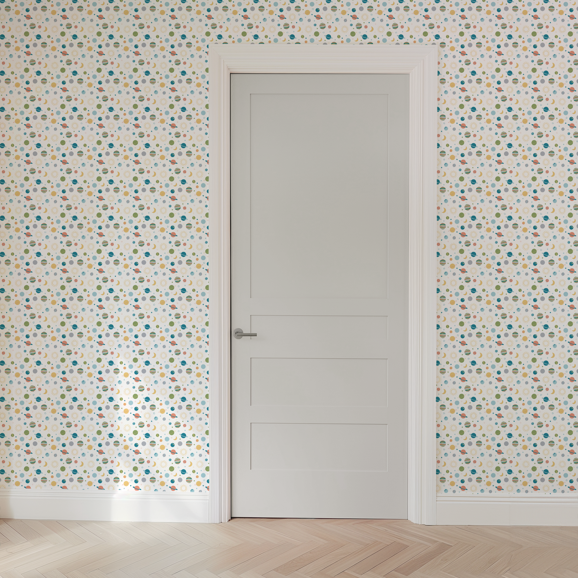 wallpaper door mockup