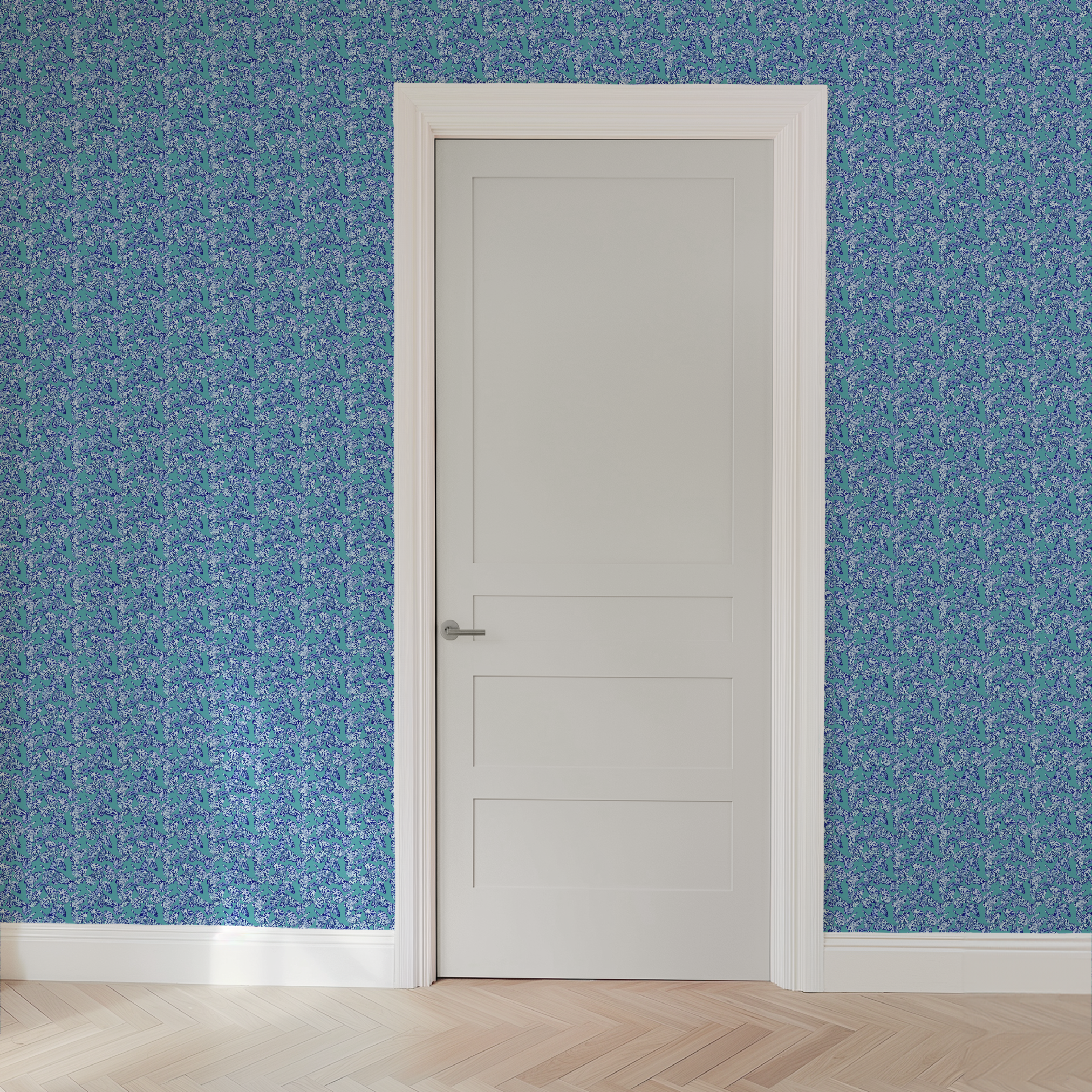wallpaper door mockup