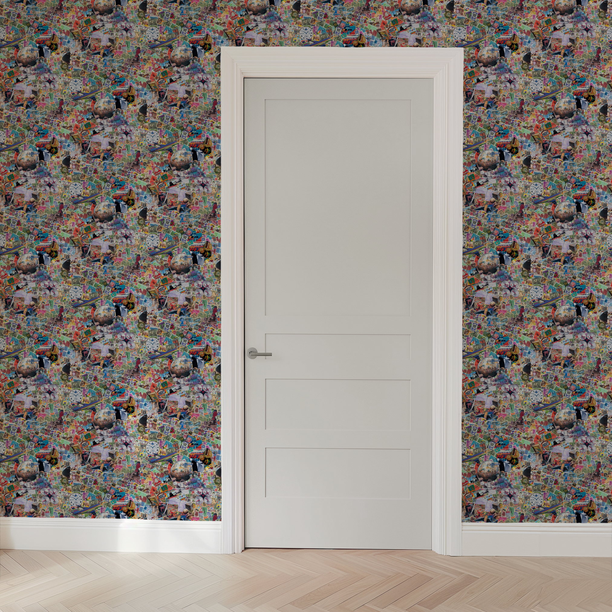 wallpaper door mockup