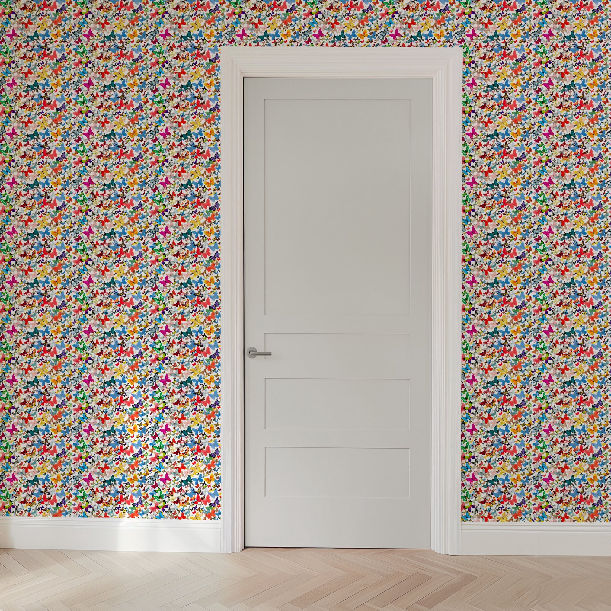 wallpaper door mockup