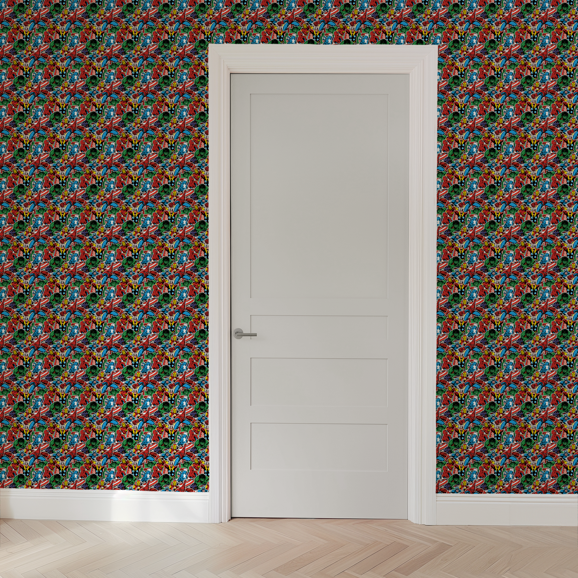  wallpaper door mockup