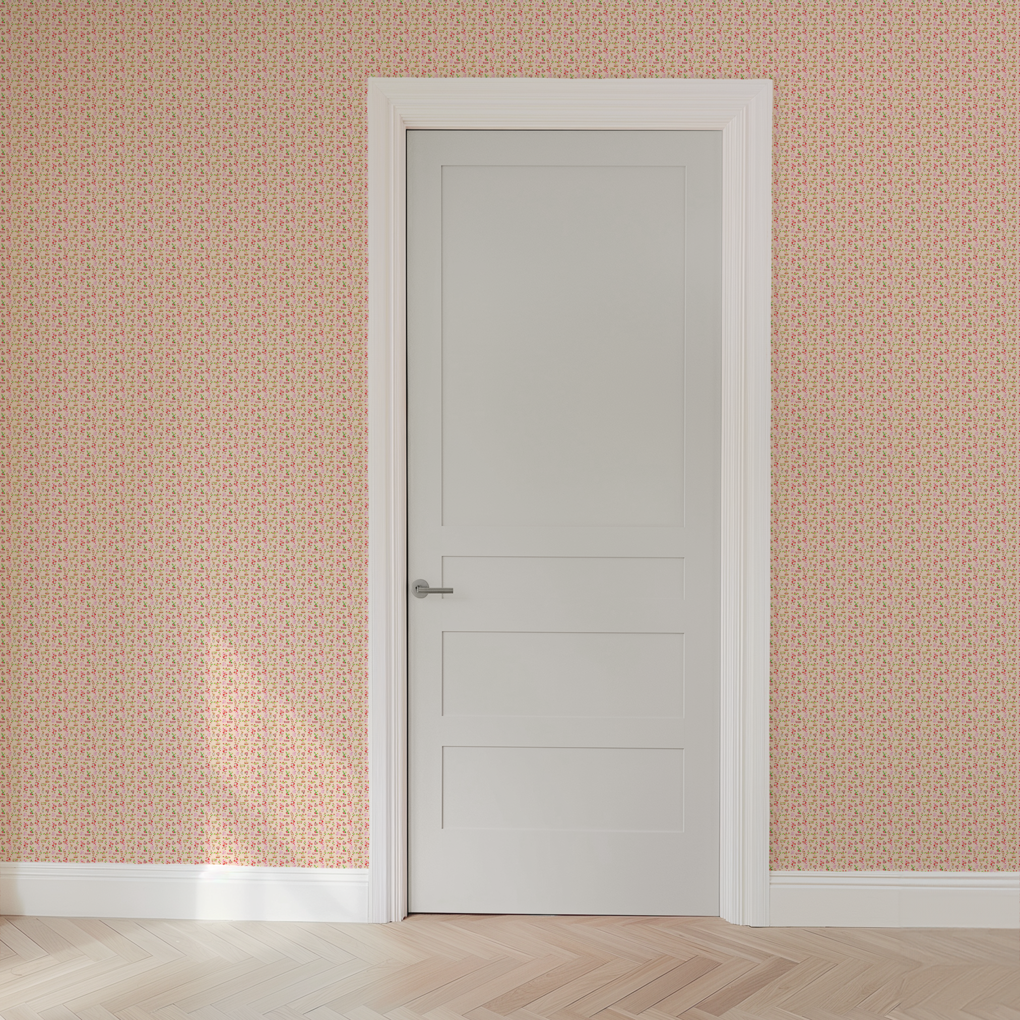  wallpaper door mockup