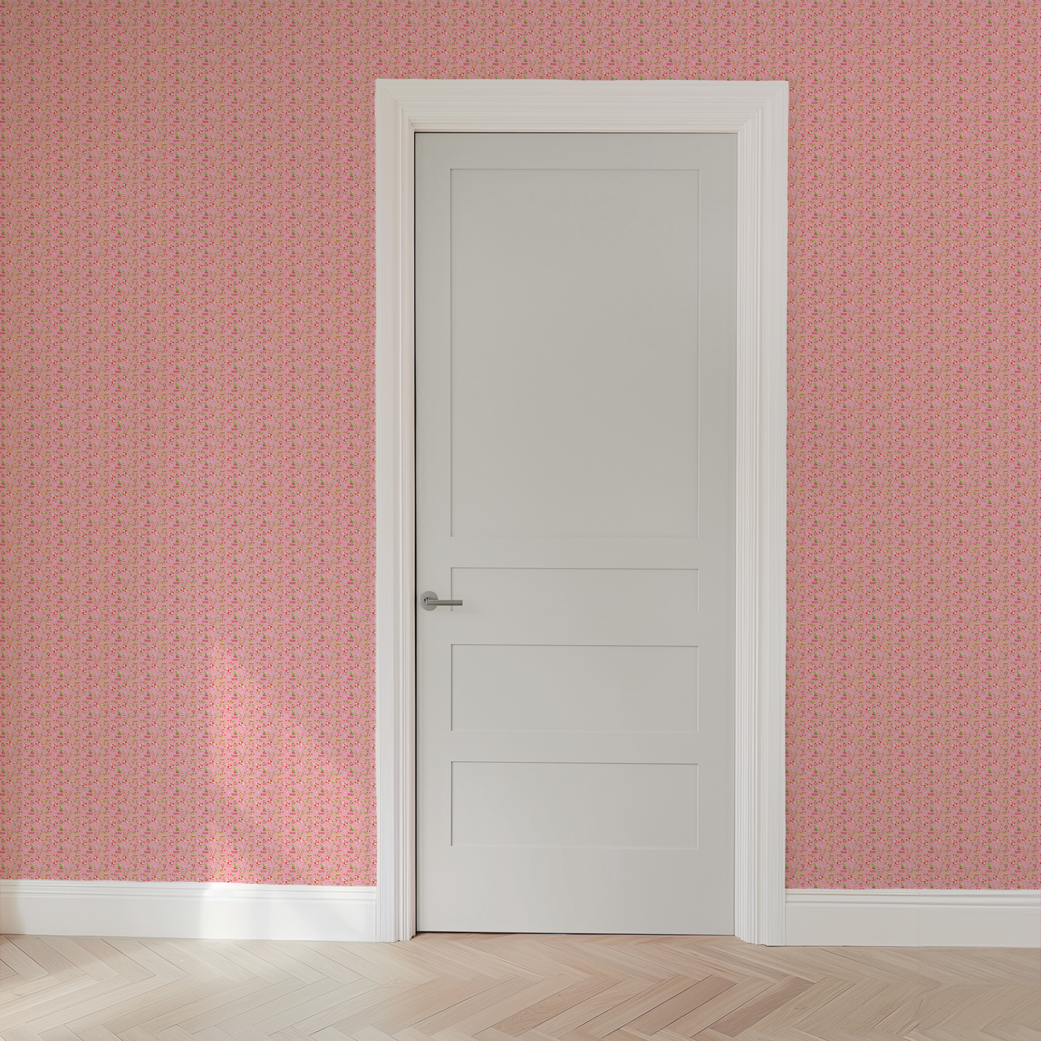  wallpaper door mockup
