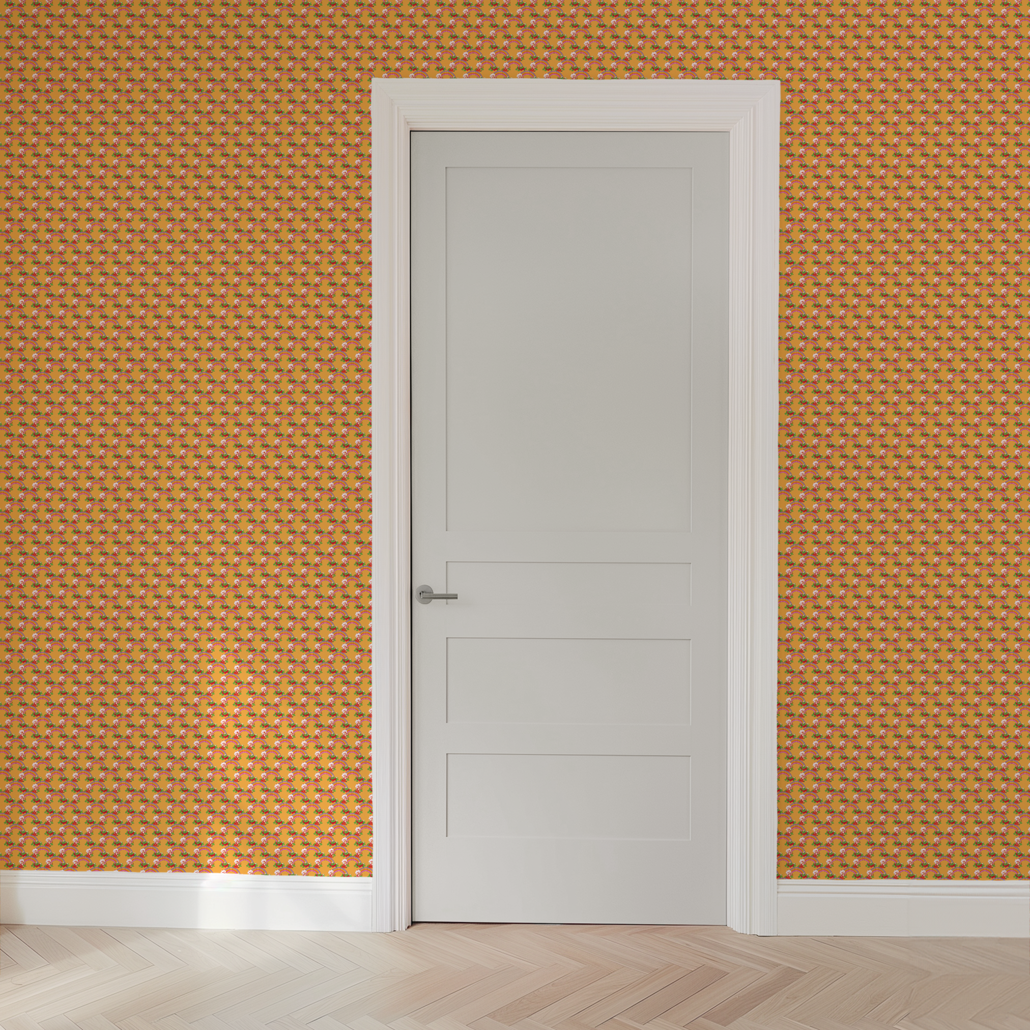  wallpaper door mockup