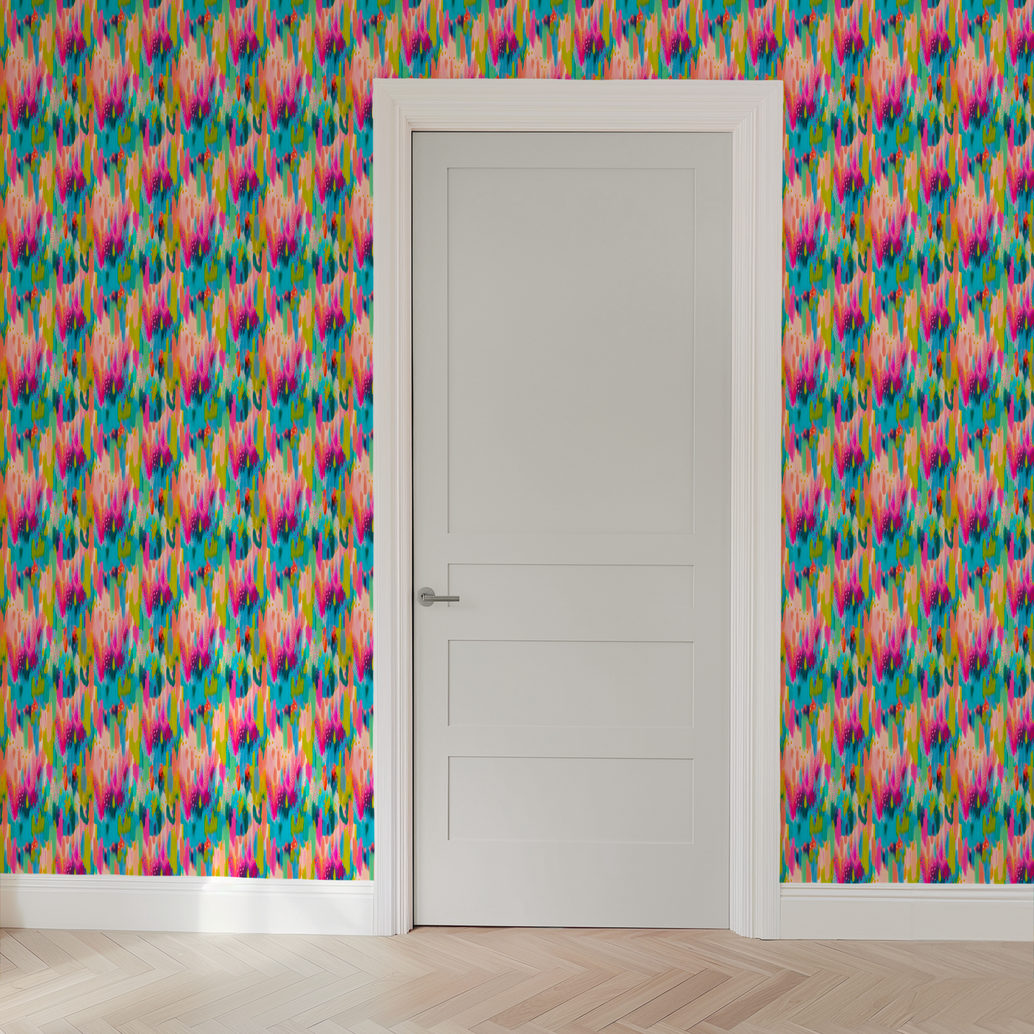  wallpaper door mockup