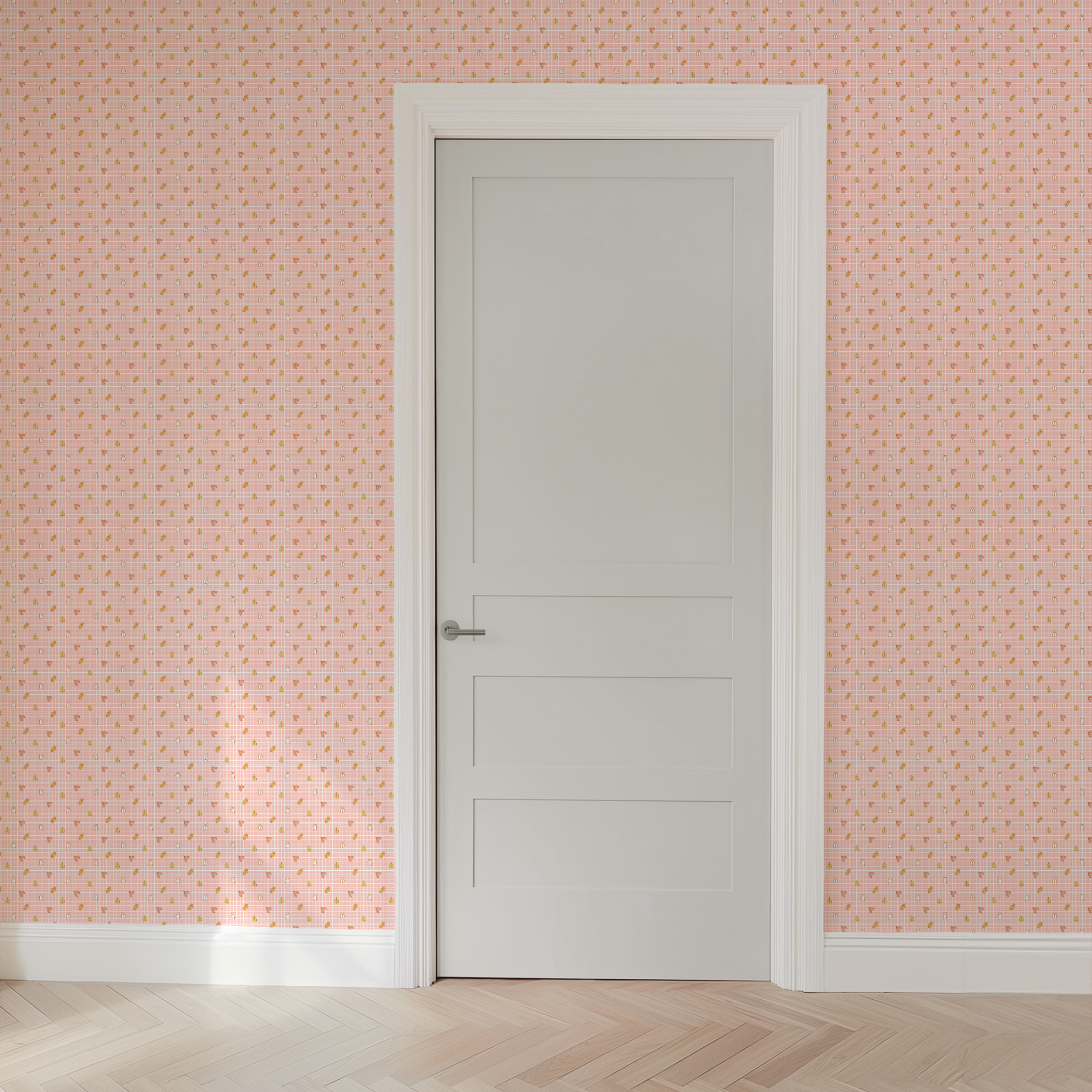  wallpaper door mockup