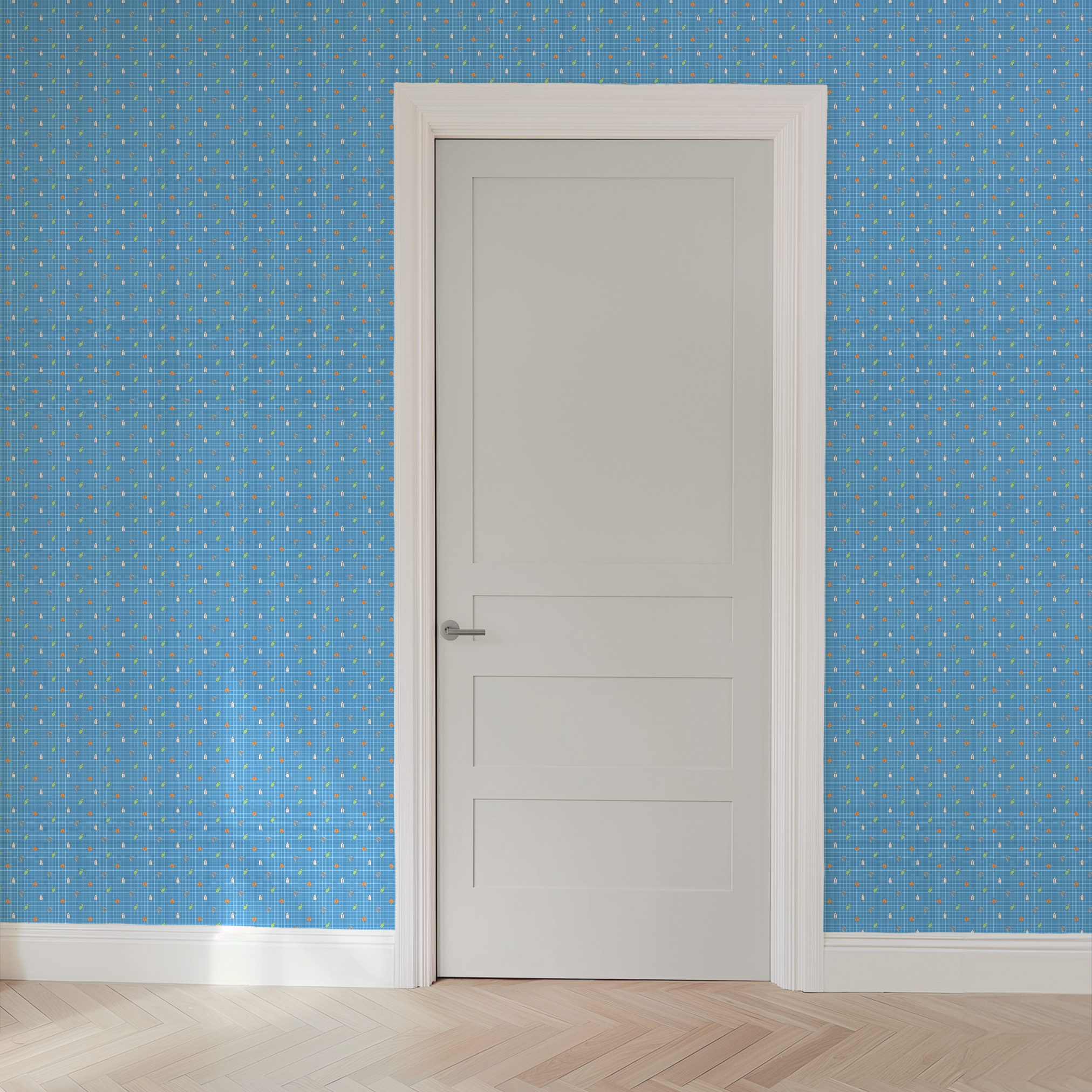 wallpaper door mockup