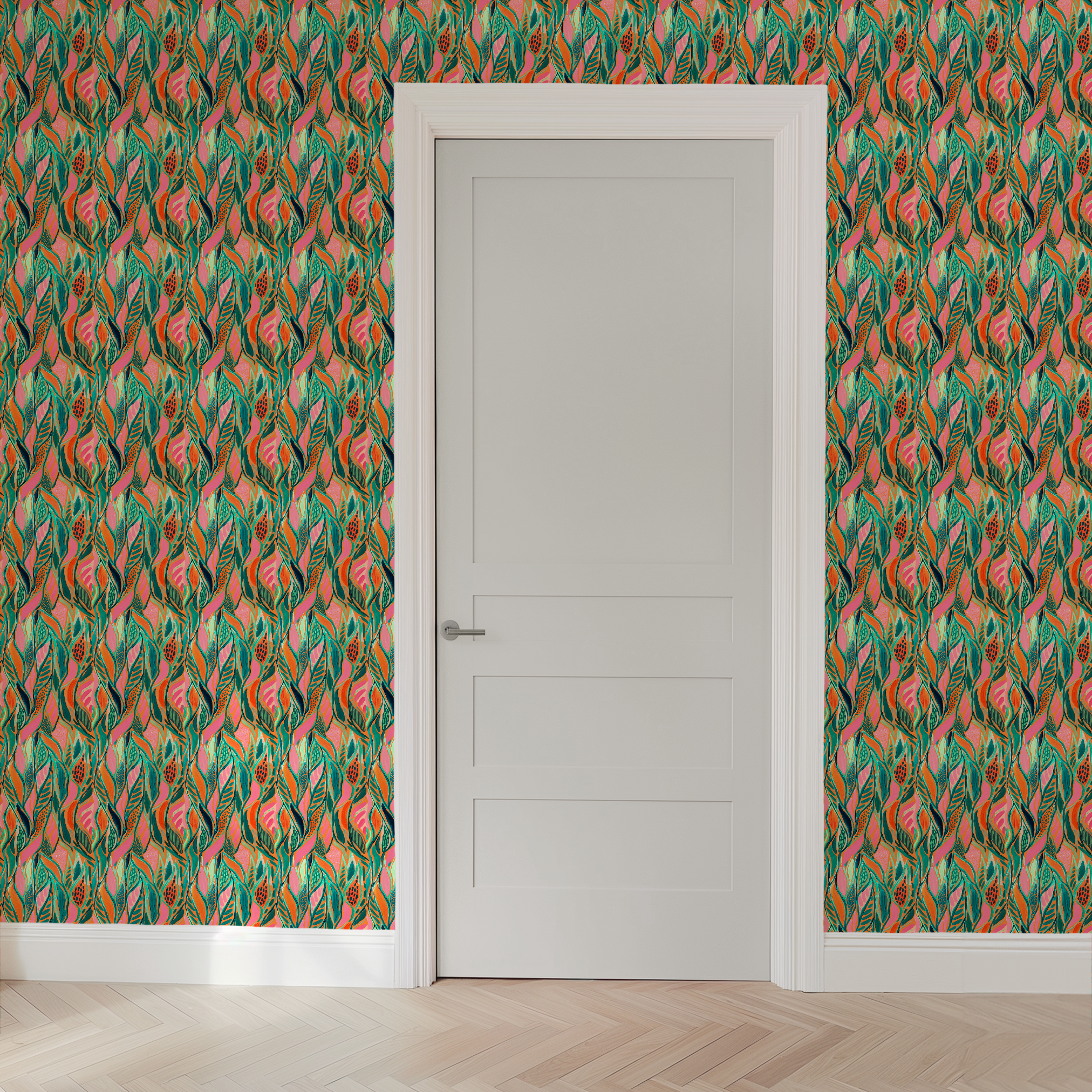  wallpaper door mockup