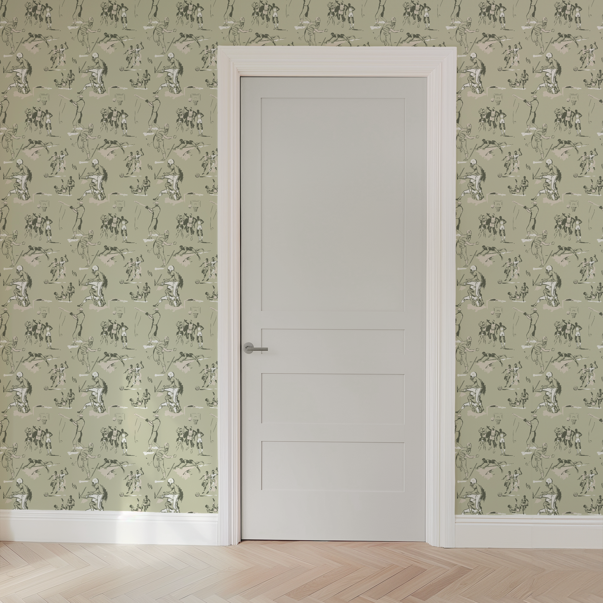  wallpaper door mockup