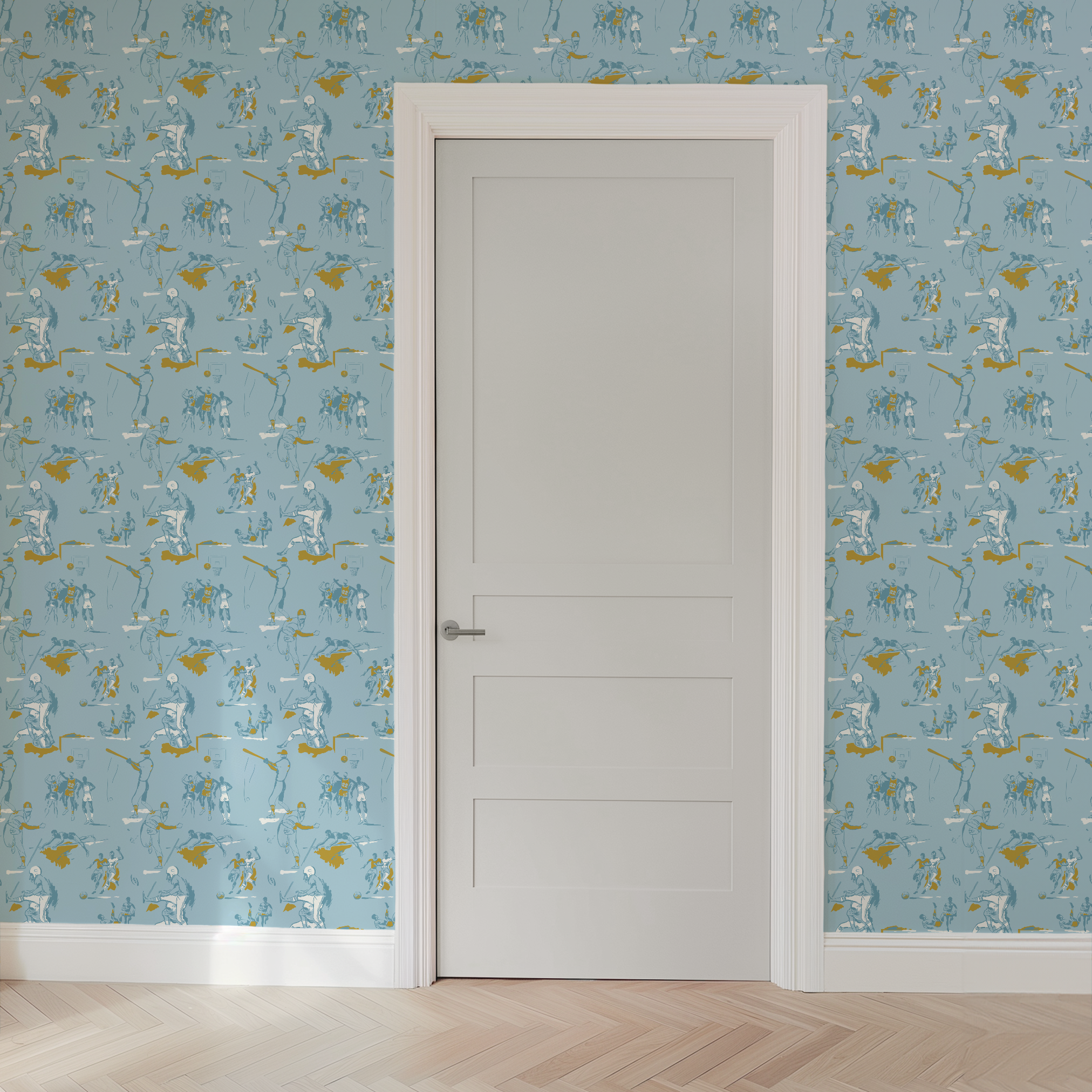  wallpaper door mockup