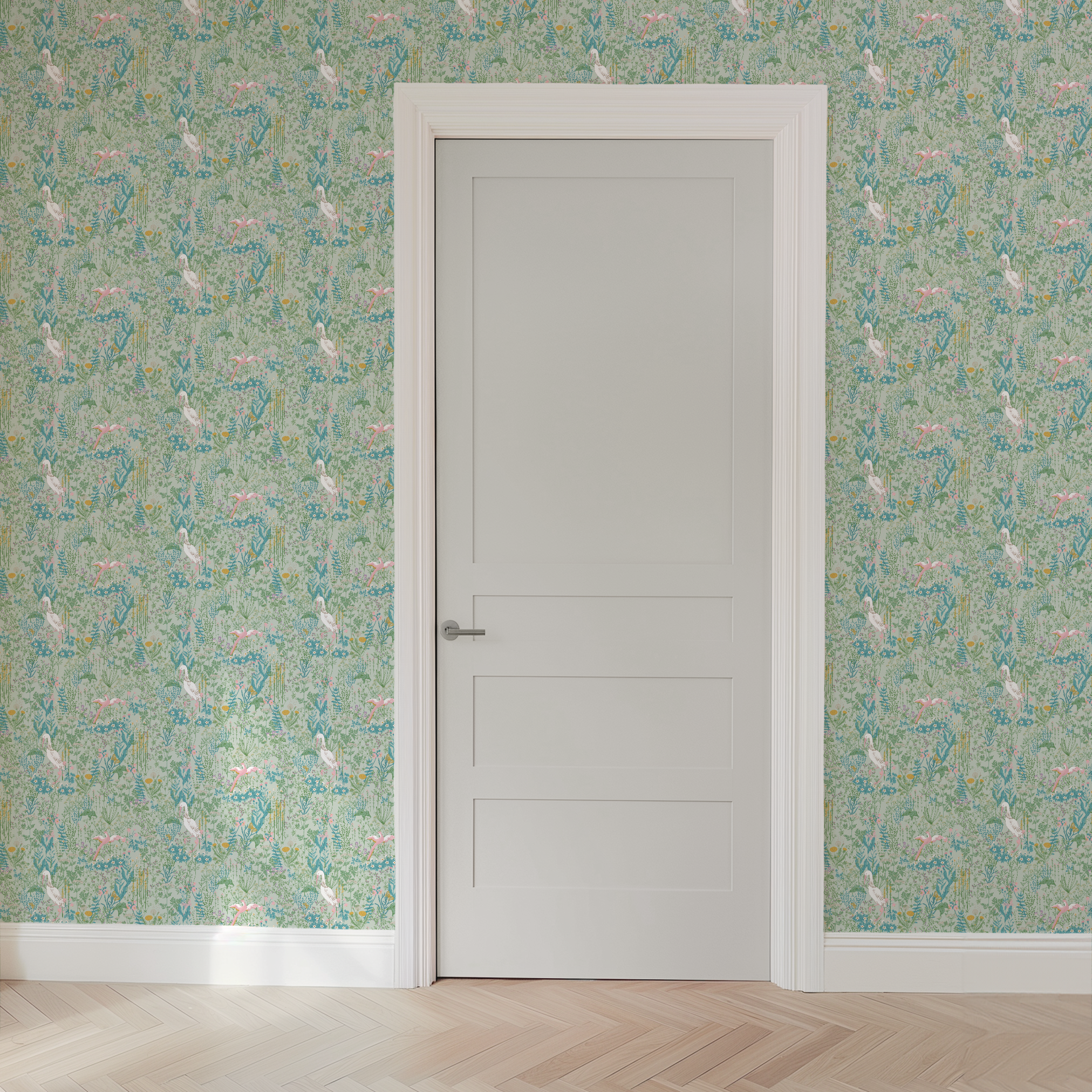  wallpaper door mockup