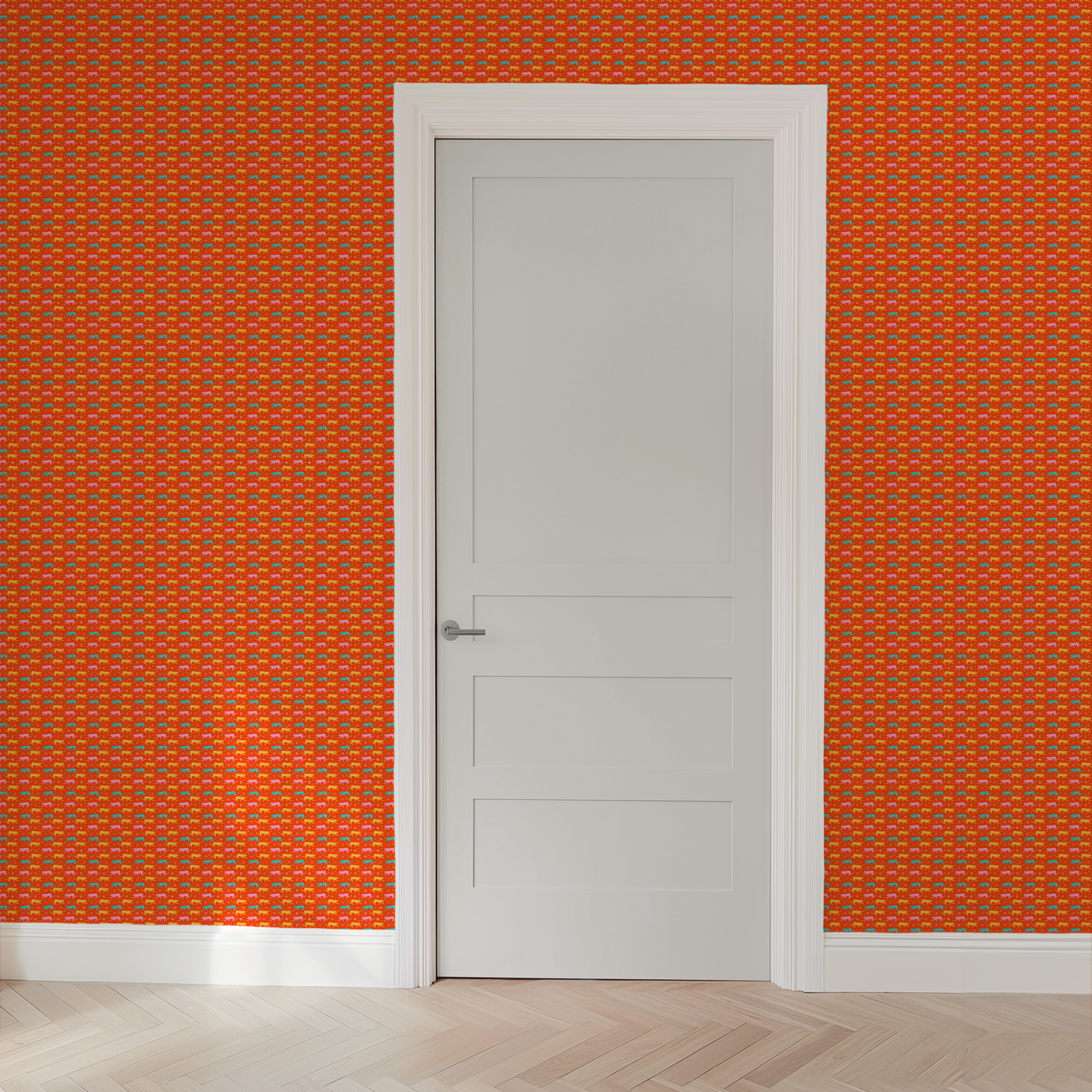  wallpaper door mockup