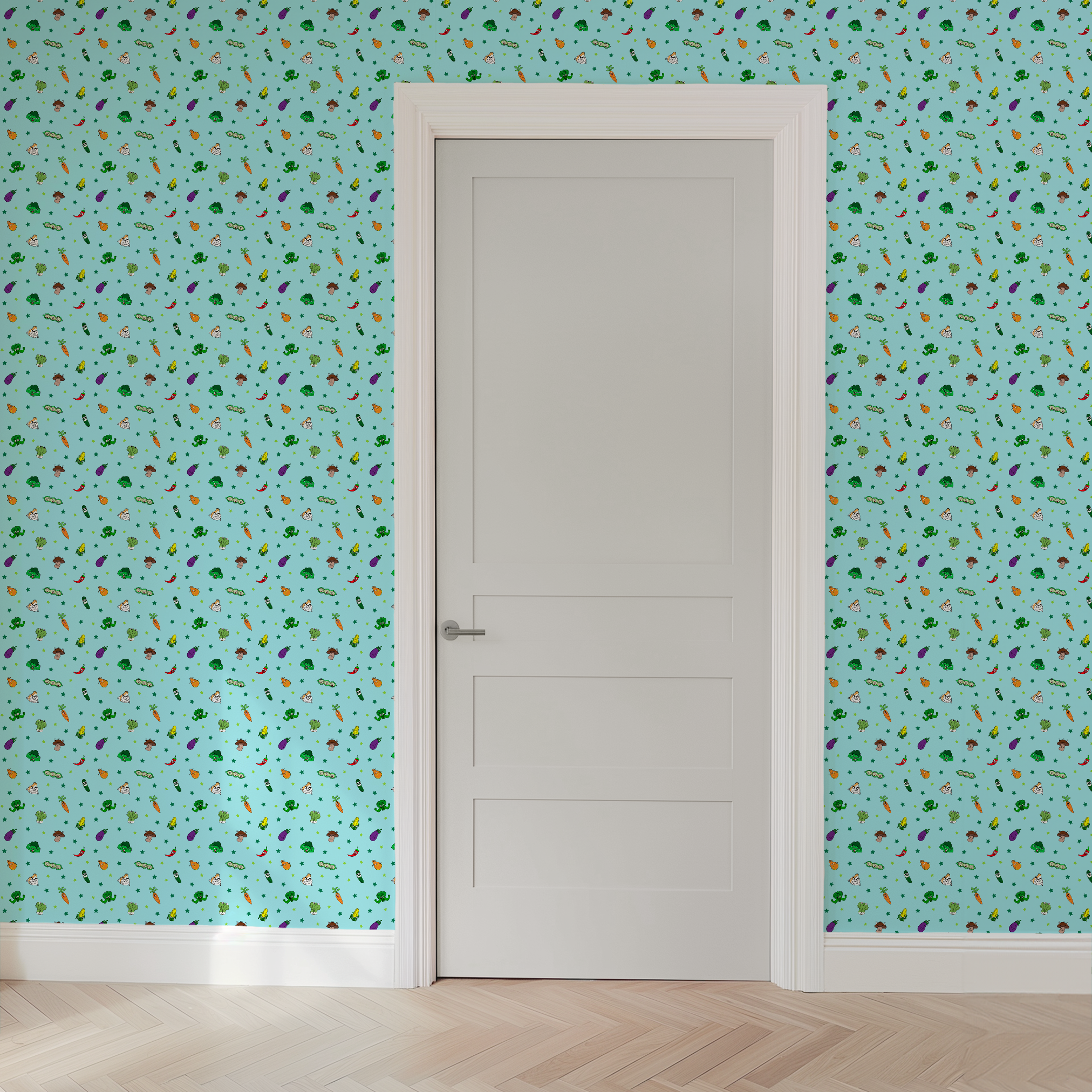  wallpaper door mockup