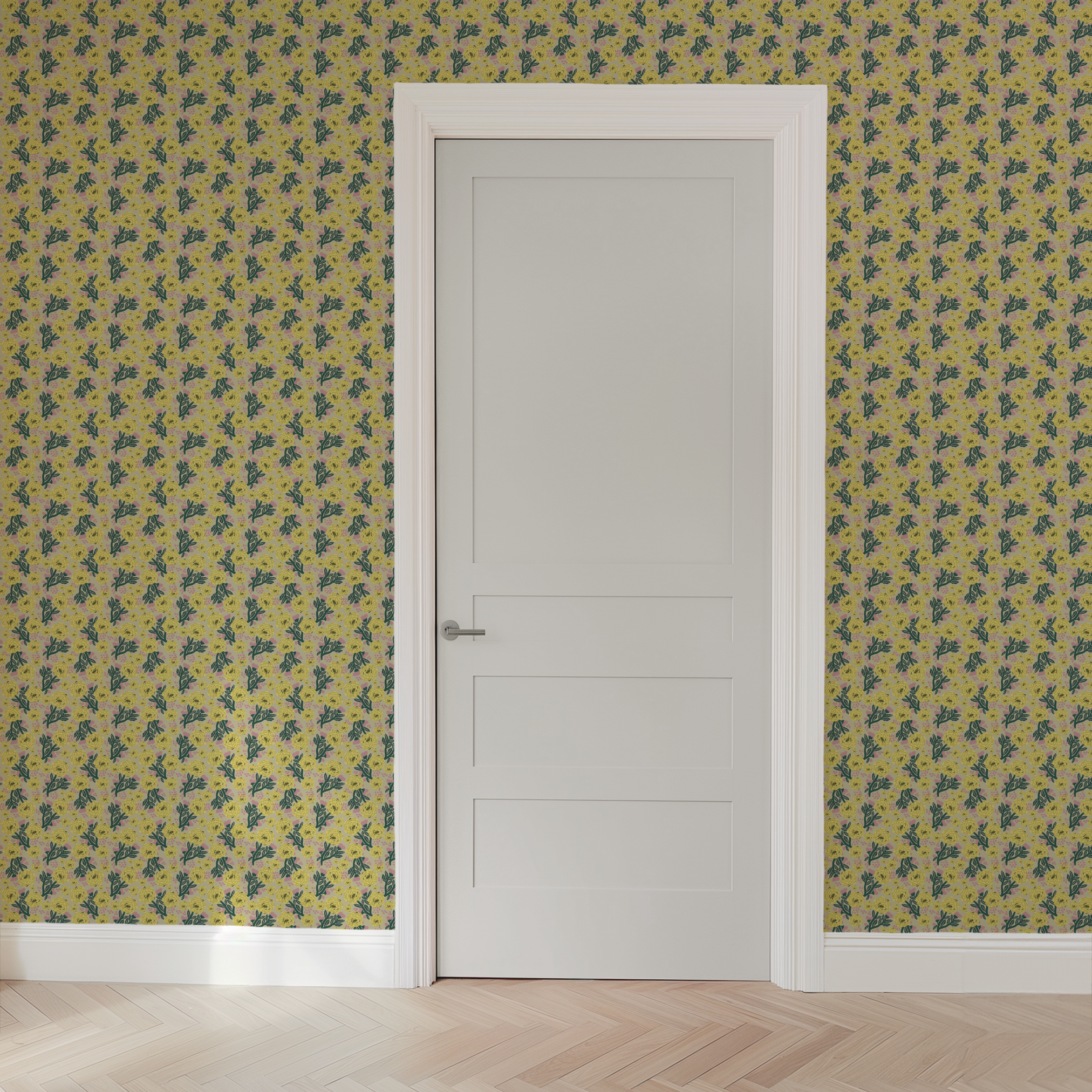  wallpaper door mockup