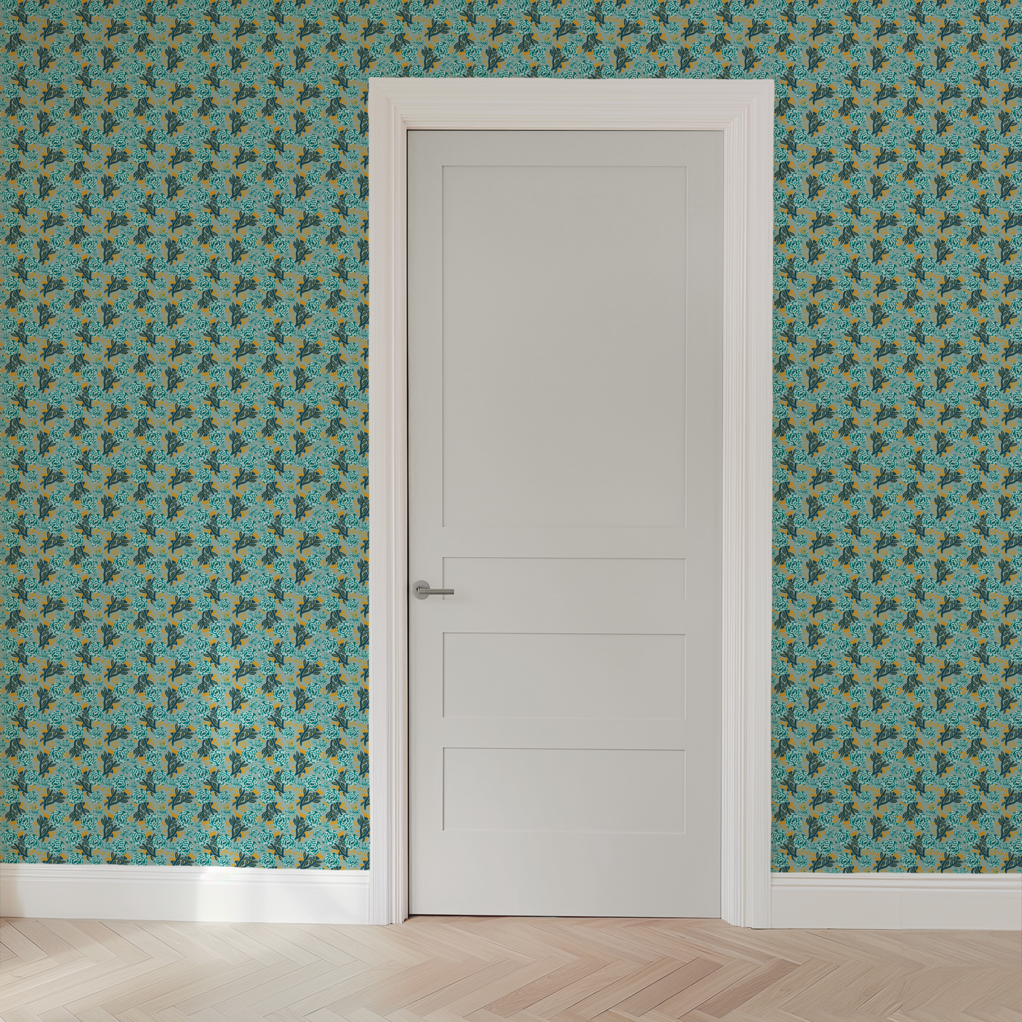  wallpaper door mockup