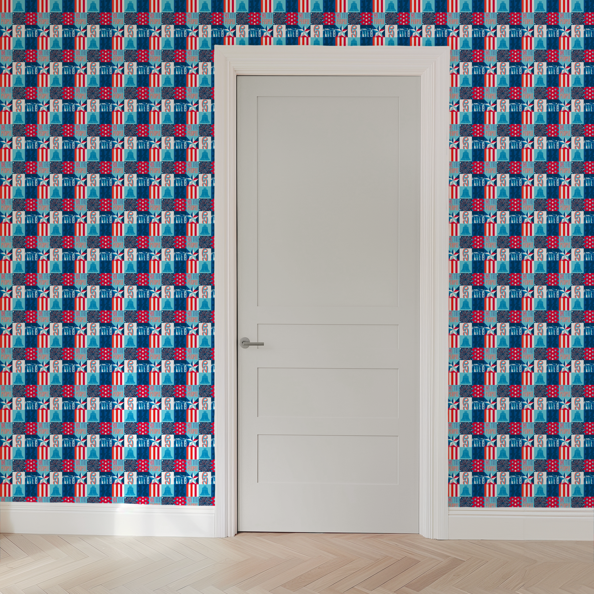  wallpaper door mockup