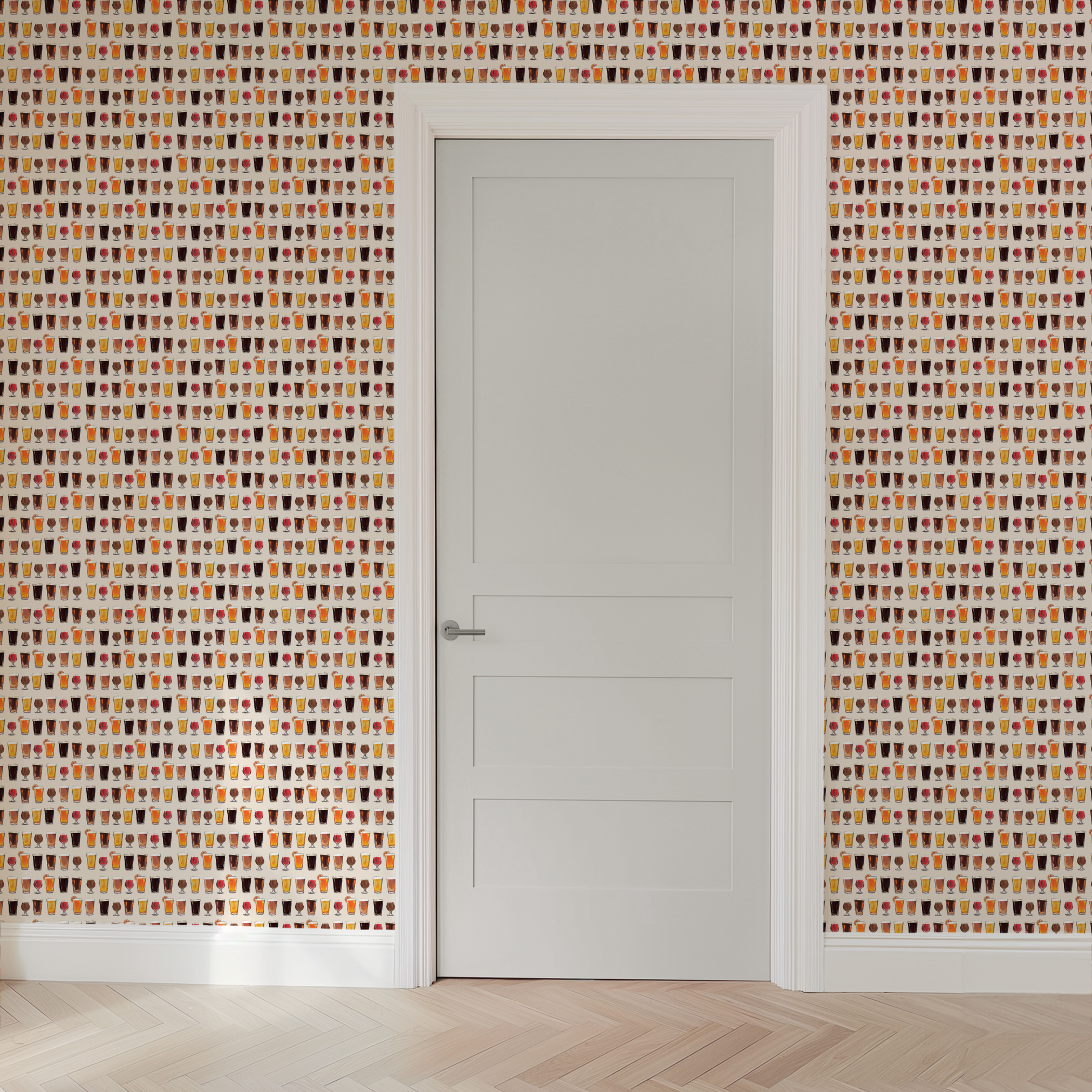  wallpaper door mockup