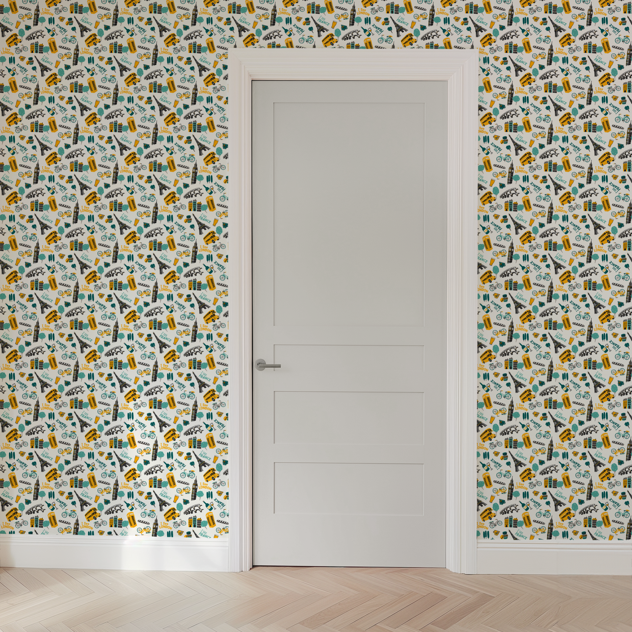  wallpaper door mockup