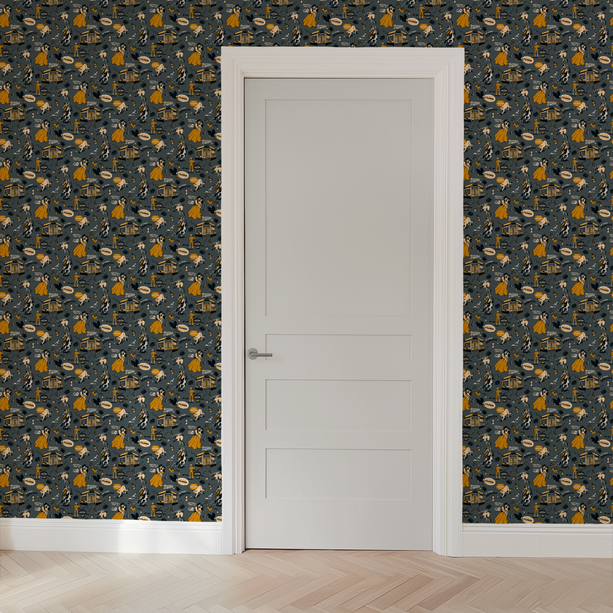  wallpaper door mockup
