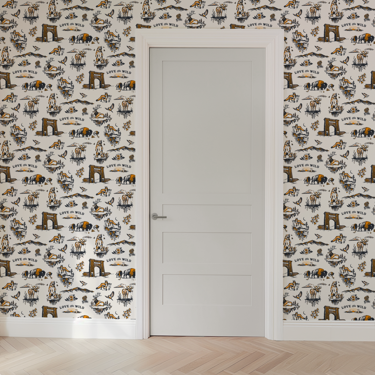  wallpaper door mockup