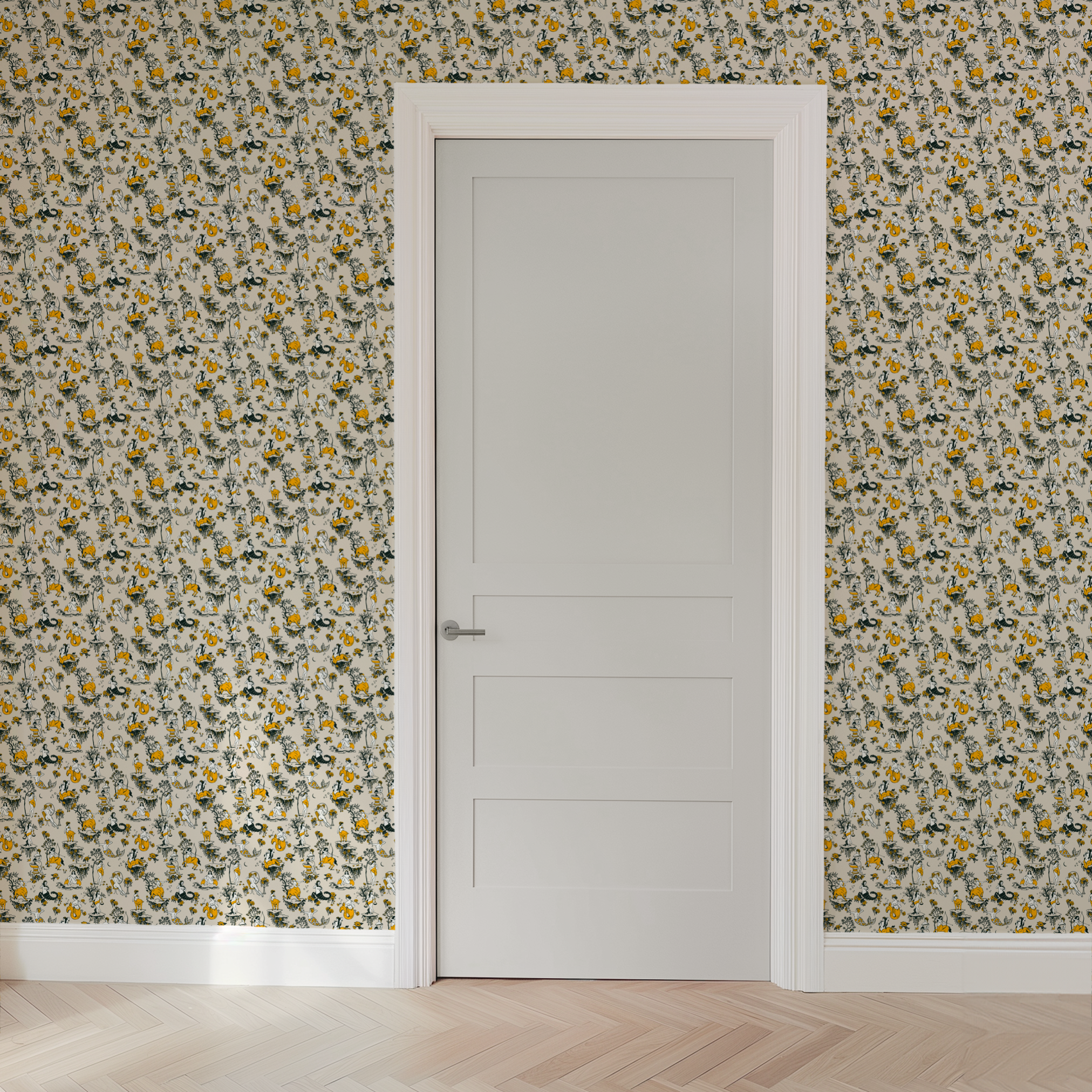  wallpaper door mockup